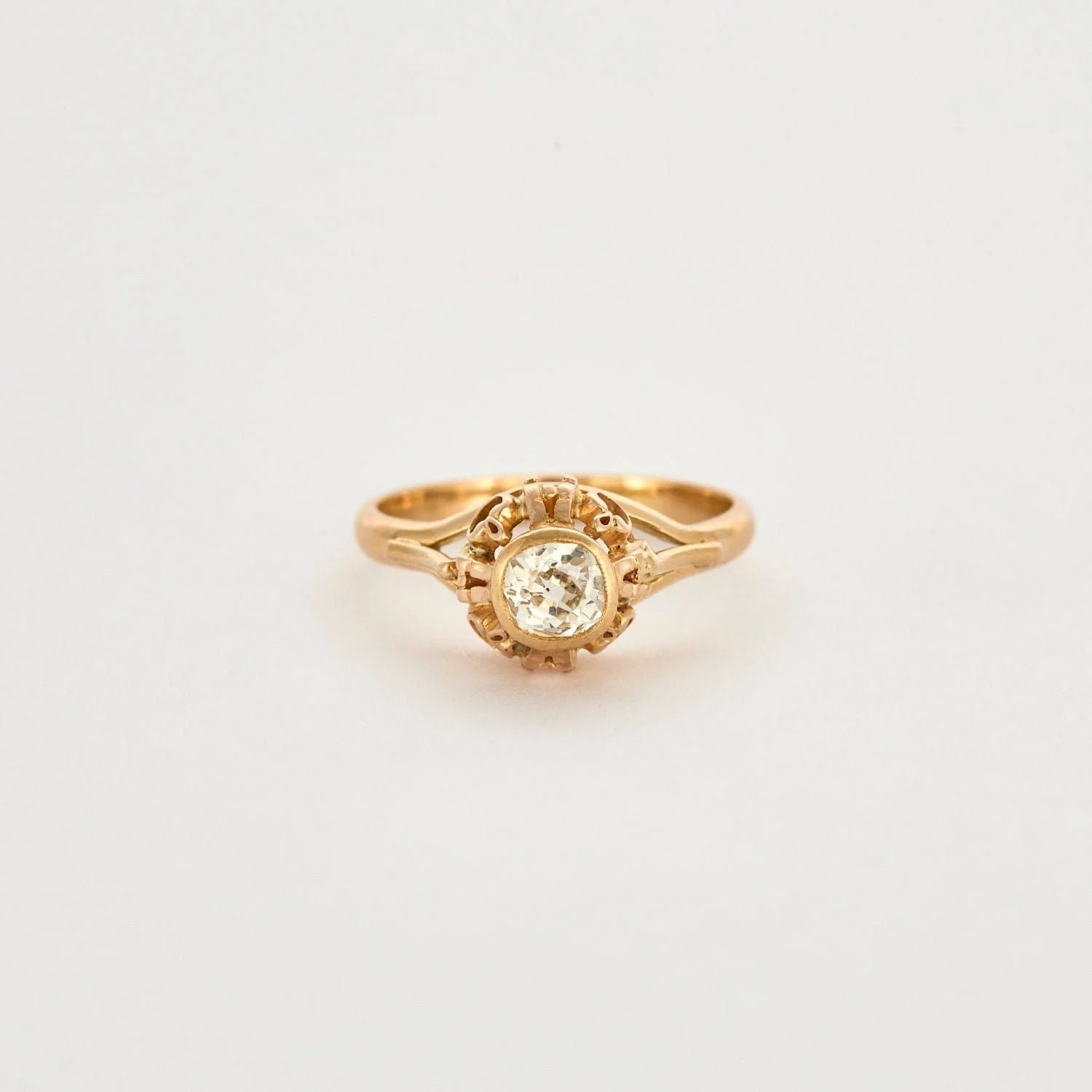 0.50 ct diamond solitaire ring in rose gold