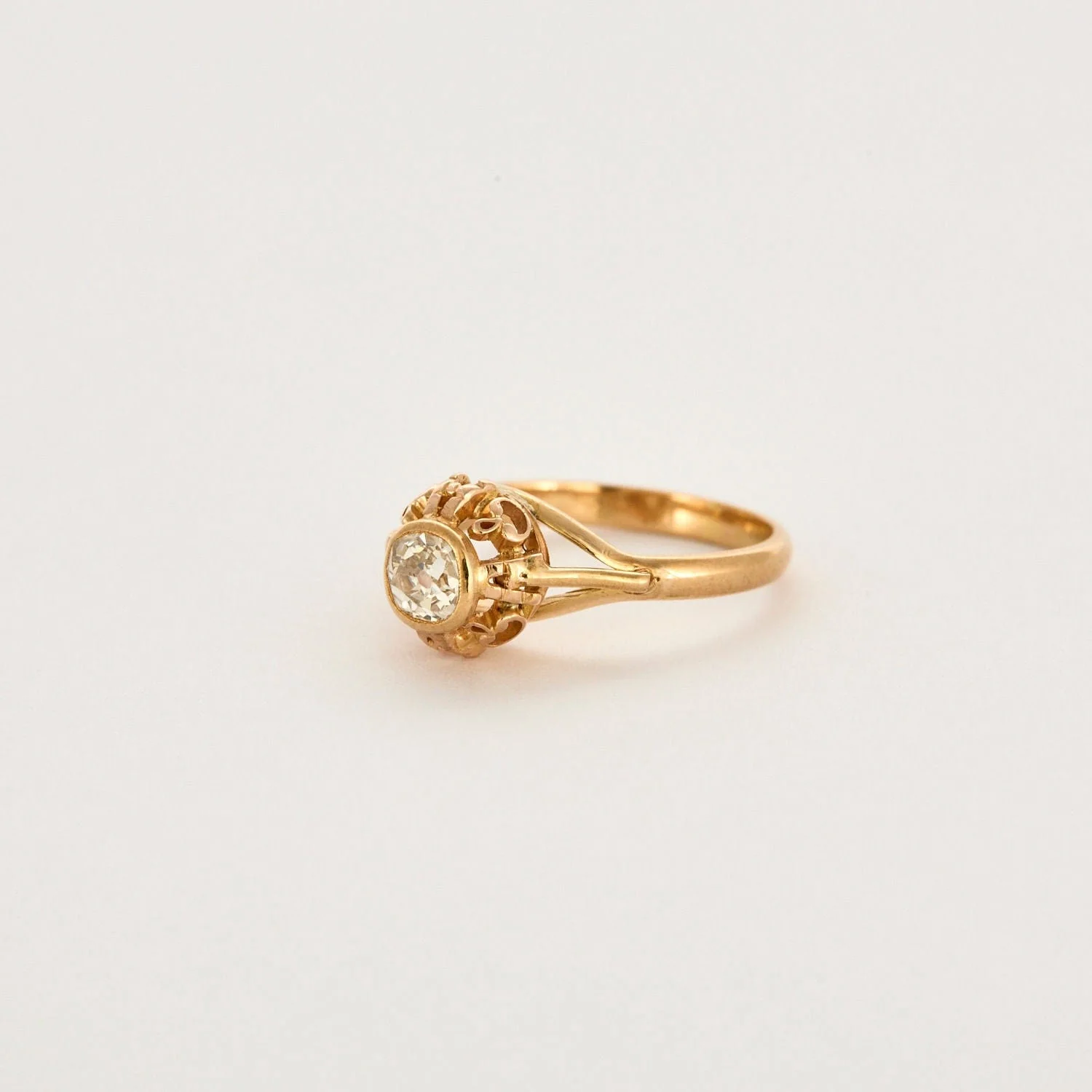 0.50 ct diamond solitaire ring in rose gold - Image 3