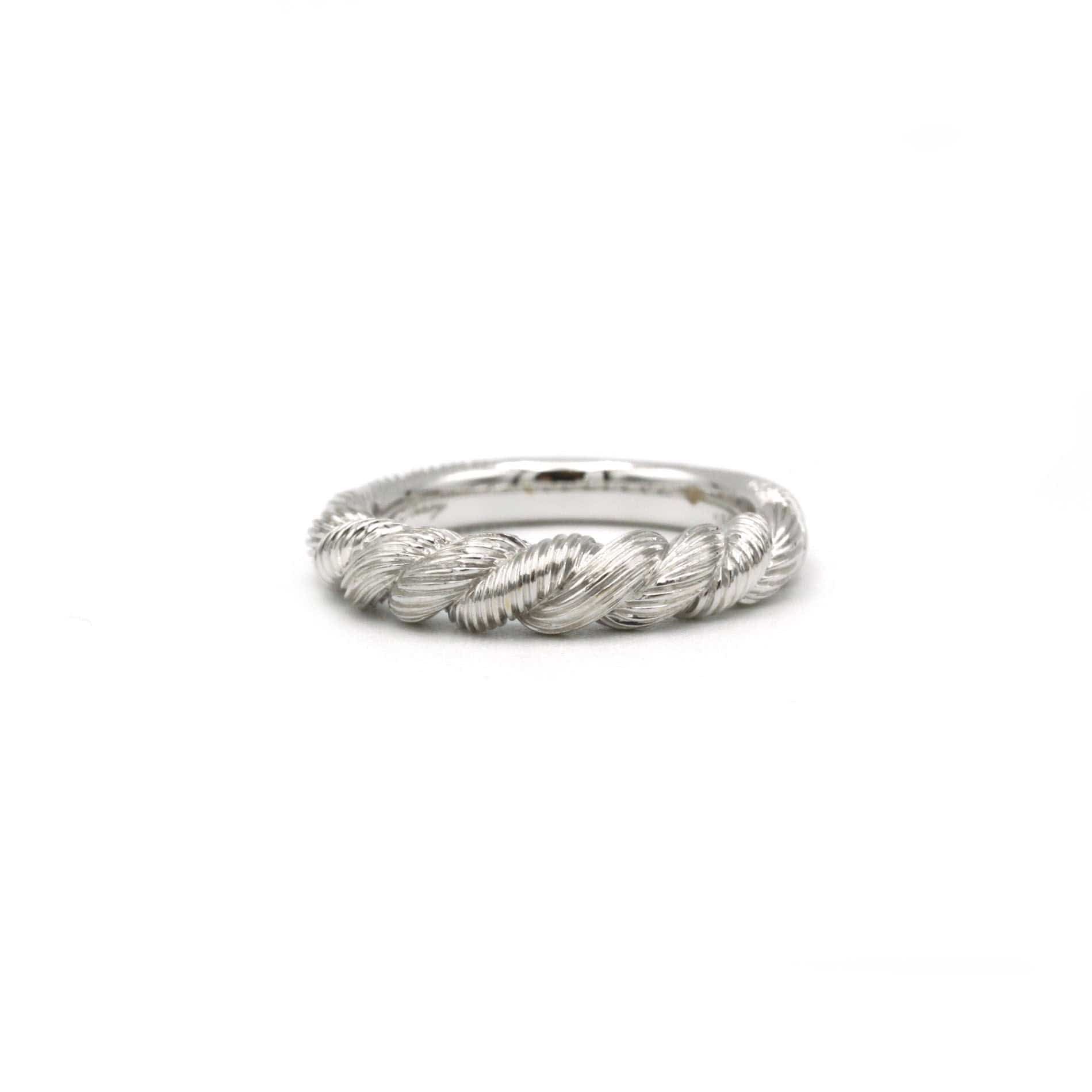 POIRAY - Chiseled white gold ring