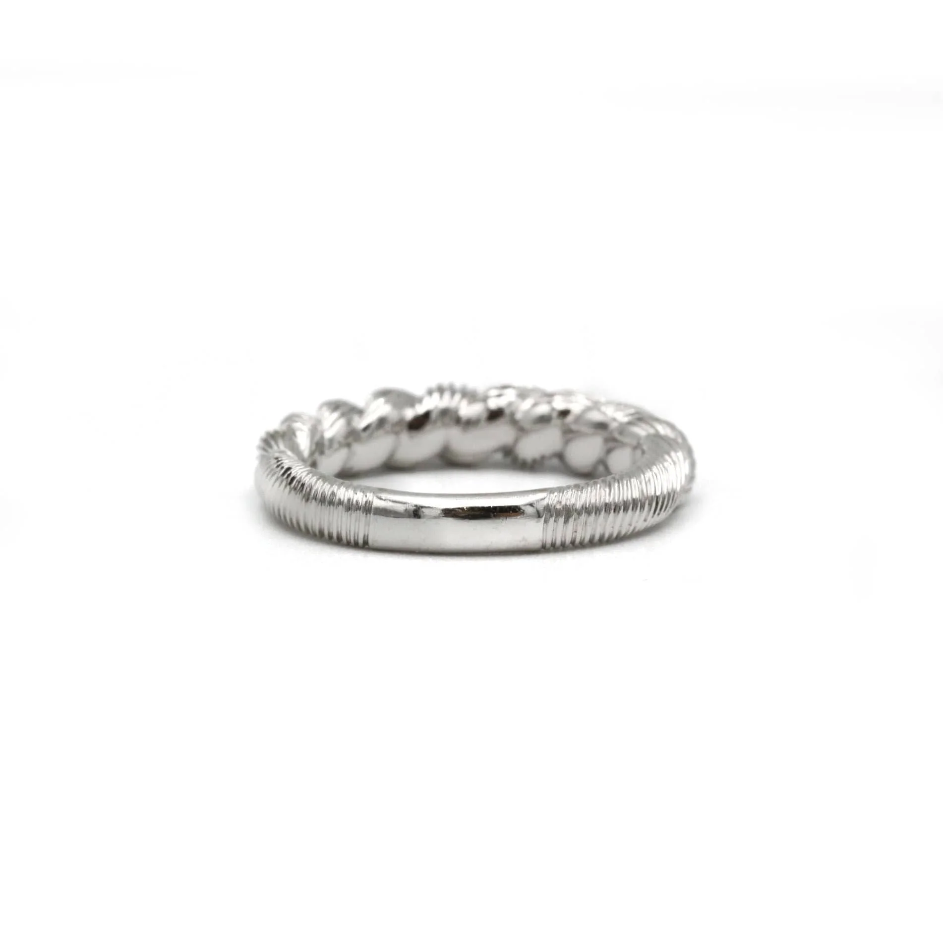 POIRAY - Chiseled white gold ring - Image 3