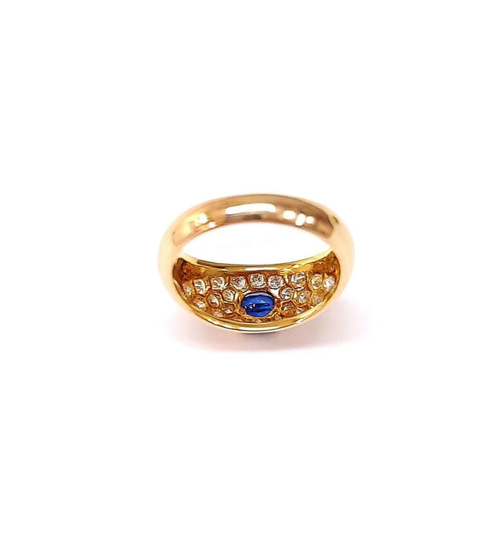 Sapphire and diamond bangle ring - Image 6
