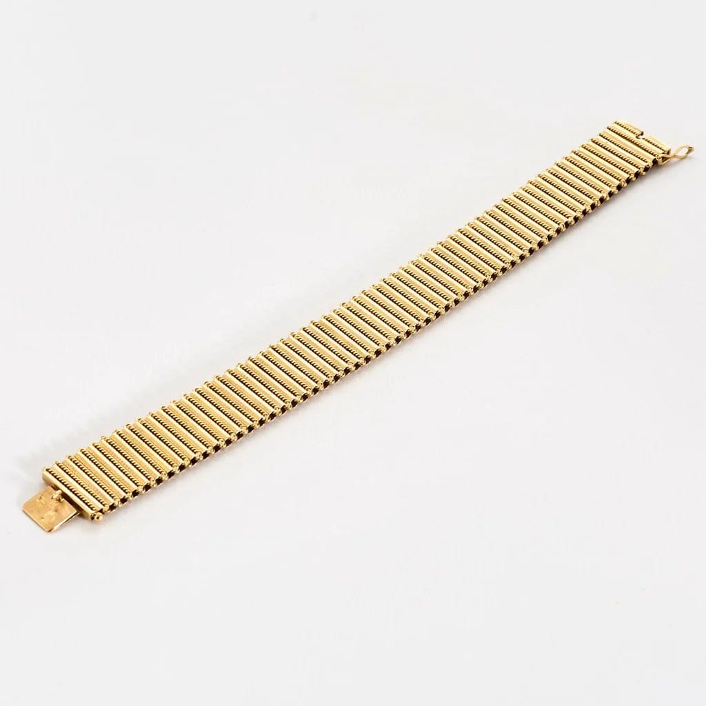 Yellow gold articulated bracelet - Image 3