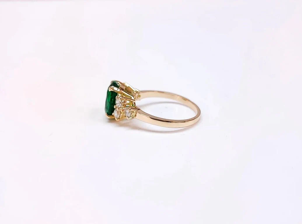 Emerald and diamond ring - Image 6