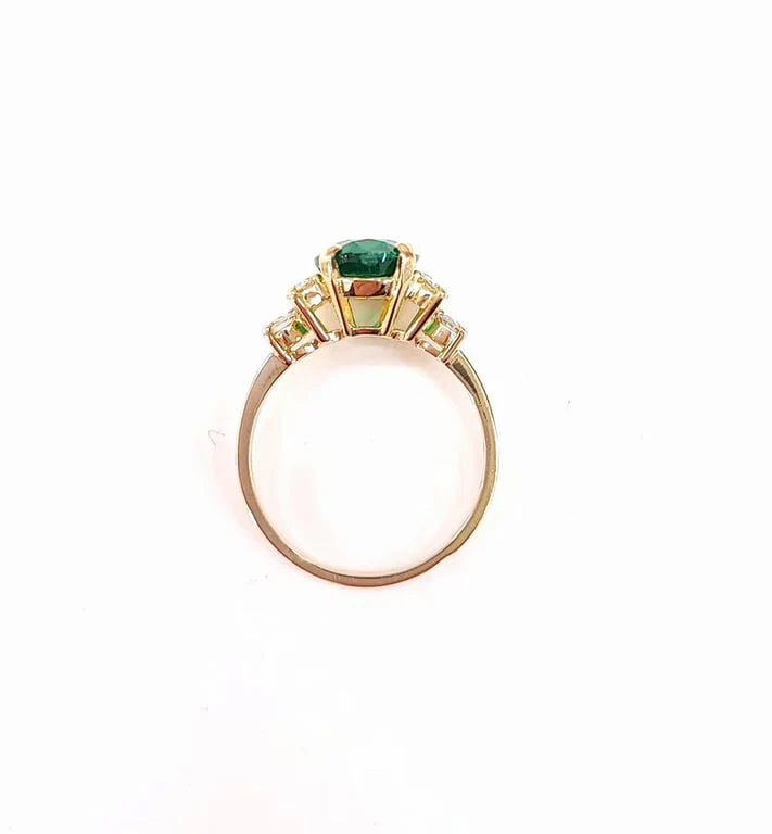 Emerald and diamond ring - Image 7
