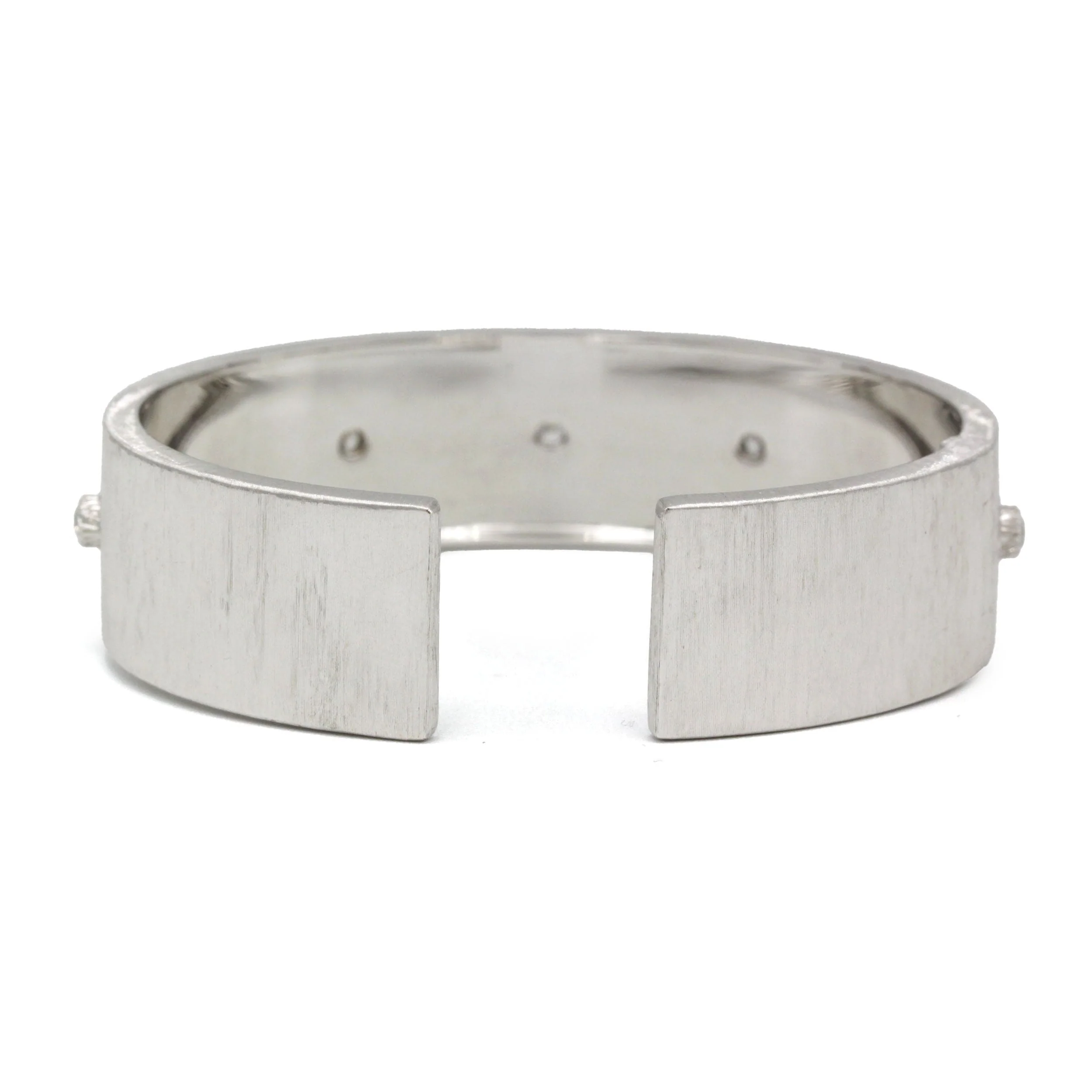 BUCCELLATI - Macri Classica Bracelet White Gold Chiseled Diamonds - Image 4