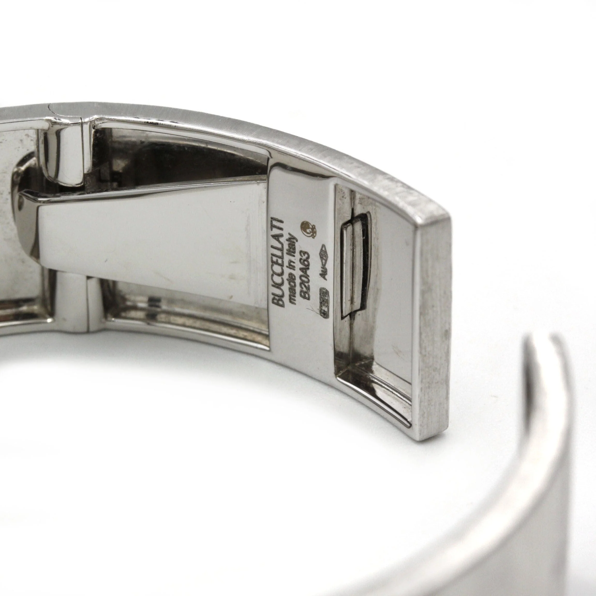 BUCCELLATI - Macri Classica Bracelet White Gold Chiseled Diamonds - Image 5