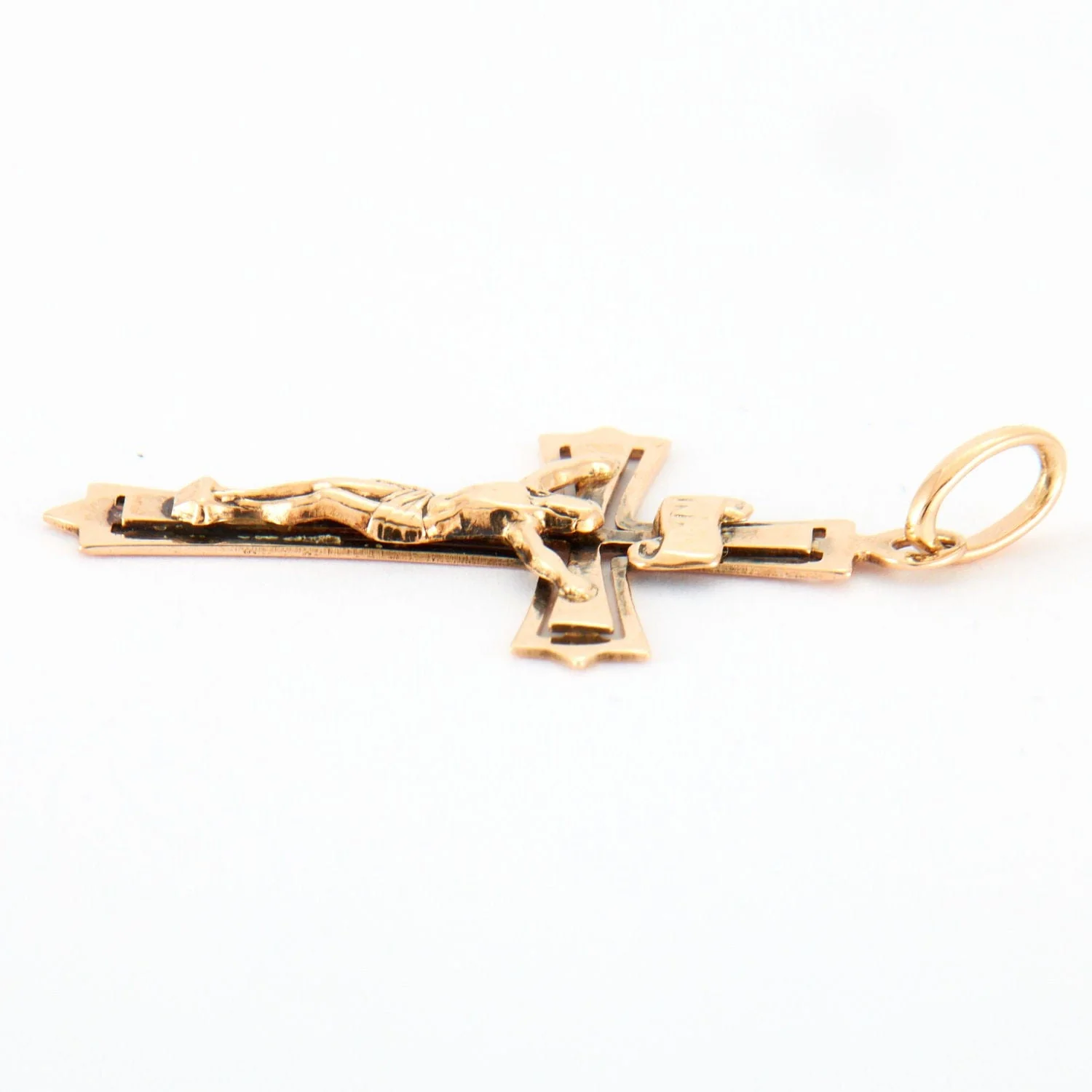 Cross pendant in yellow gold - Image 7