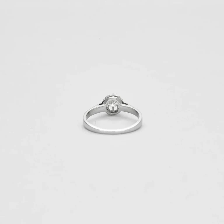 White Gold Diamond Solitaire Ring - Image 5