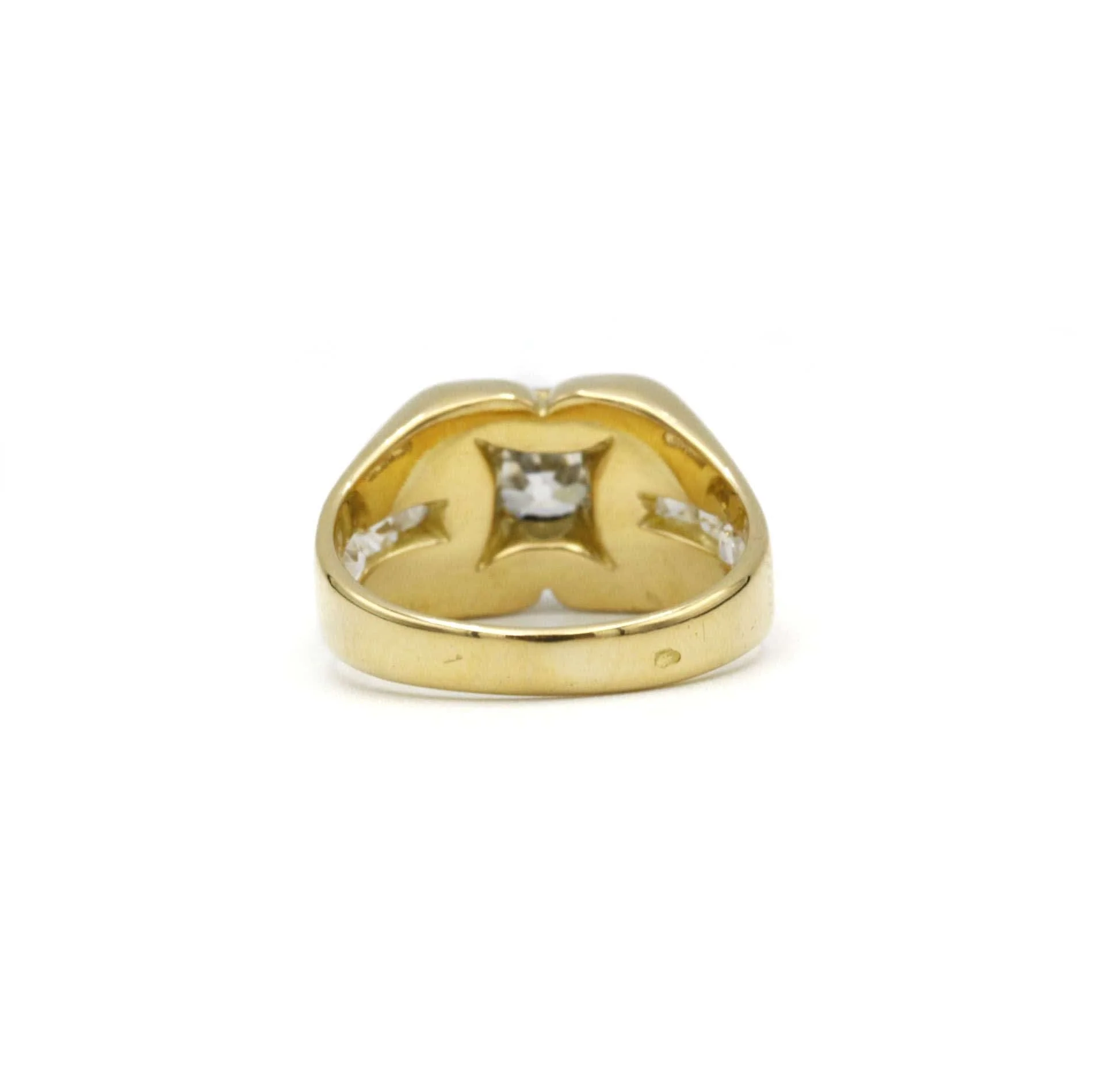 Yellow gold and diamond ring - Image 3