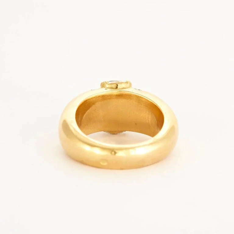 Yellow gold, sapphire, diamond ring - Image 5