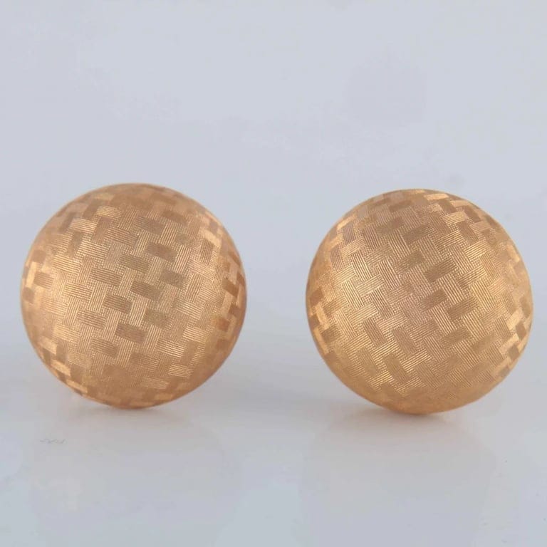 Earrings, yellow gold - Image 2