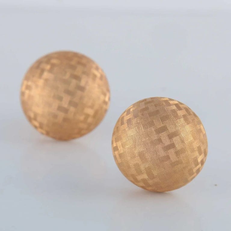 Earrings, yellow gold - Image 3