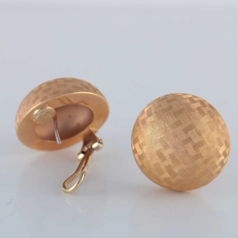 Earrings, yellow gold - Image 4