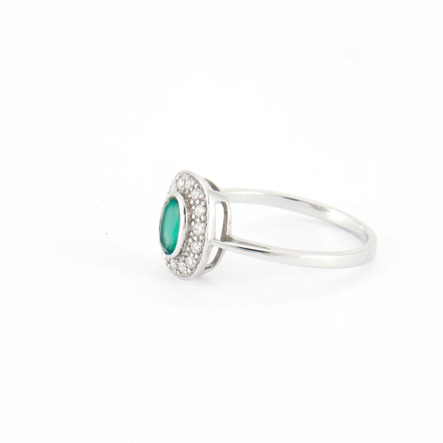 Ring in silver & Green Agate - Image 9