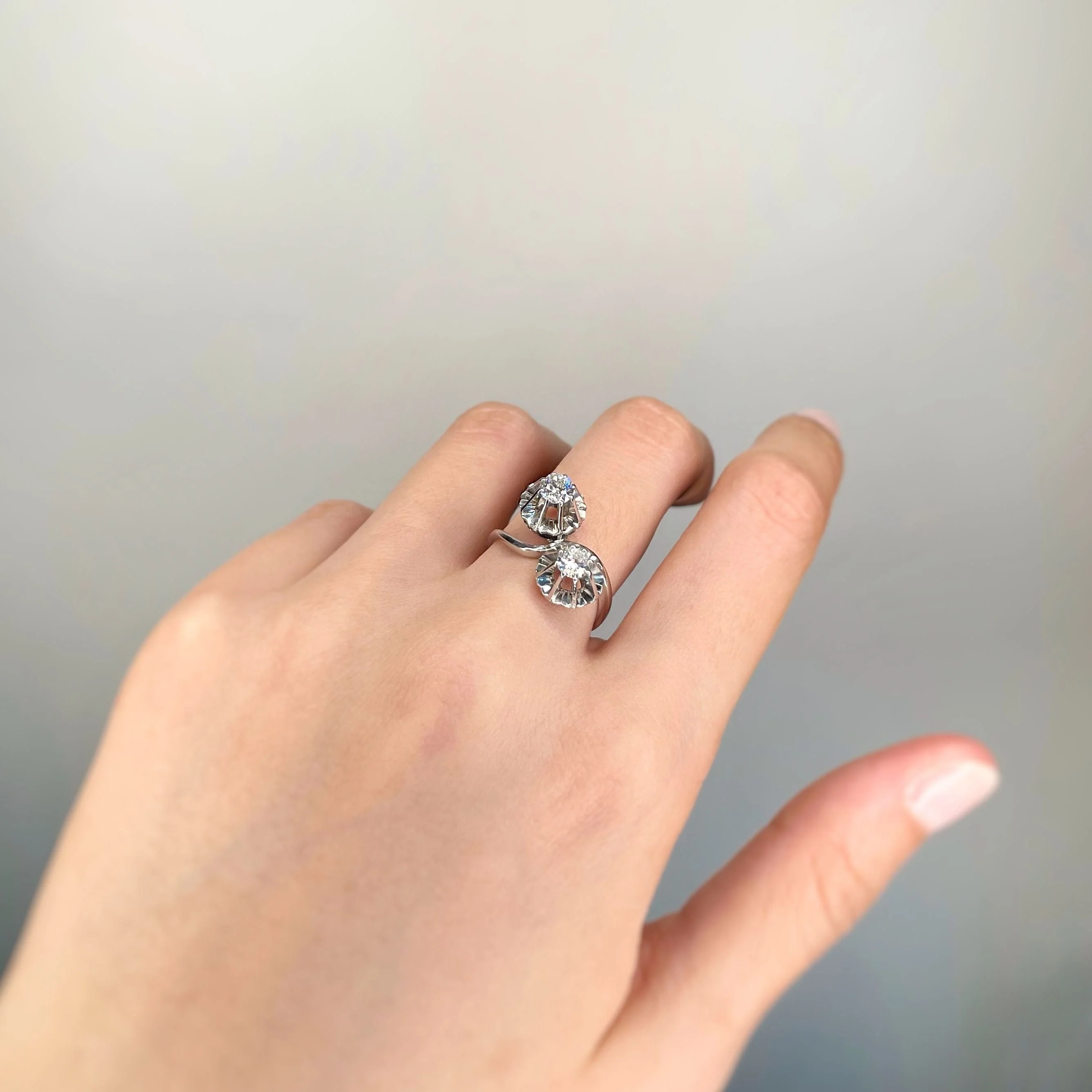 Gold diamond ring - Image 5