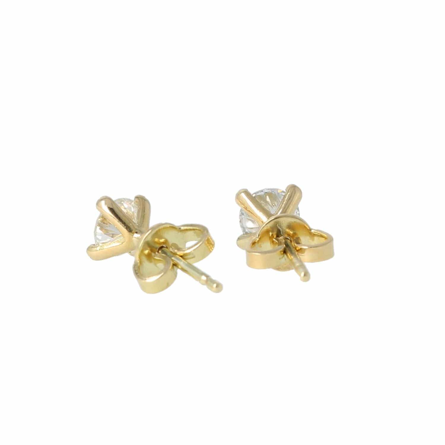 Gold and diamond earrings - Image 3