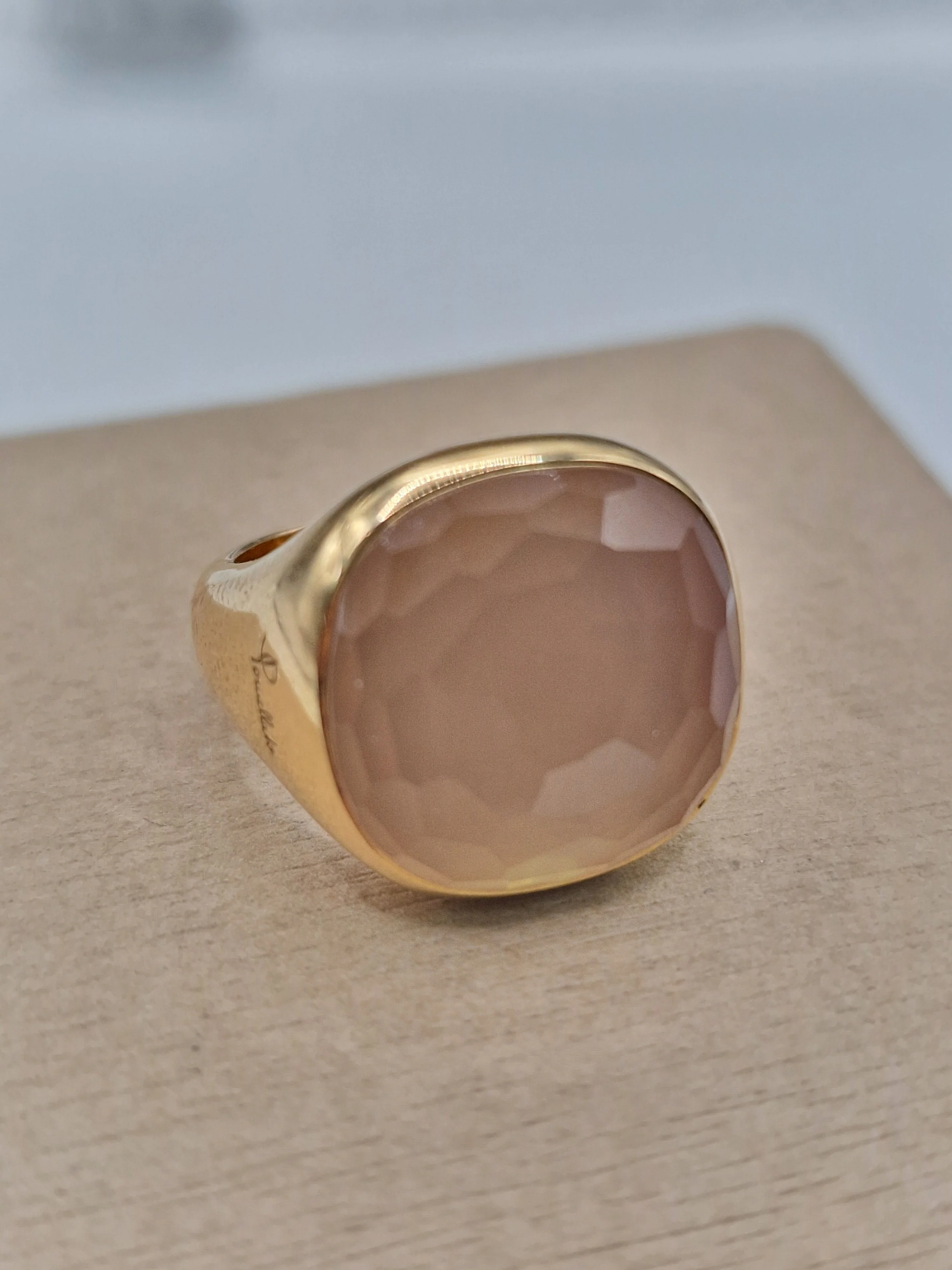 POMELLATO -  Victoria Yellow gold and quartz ring 