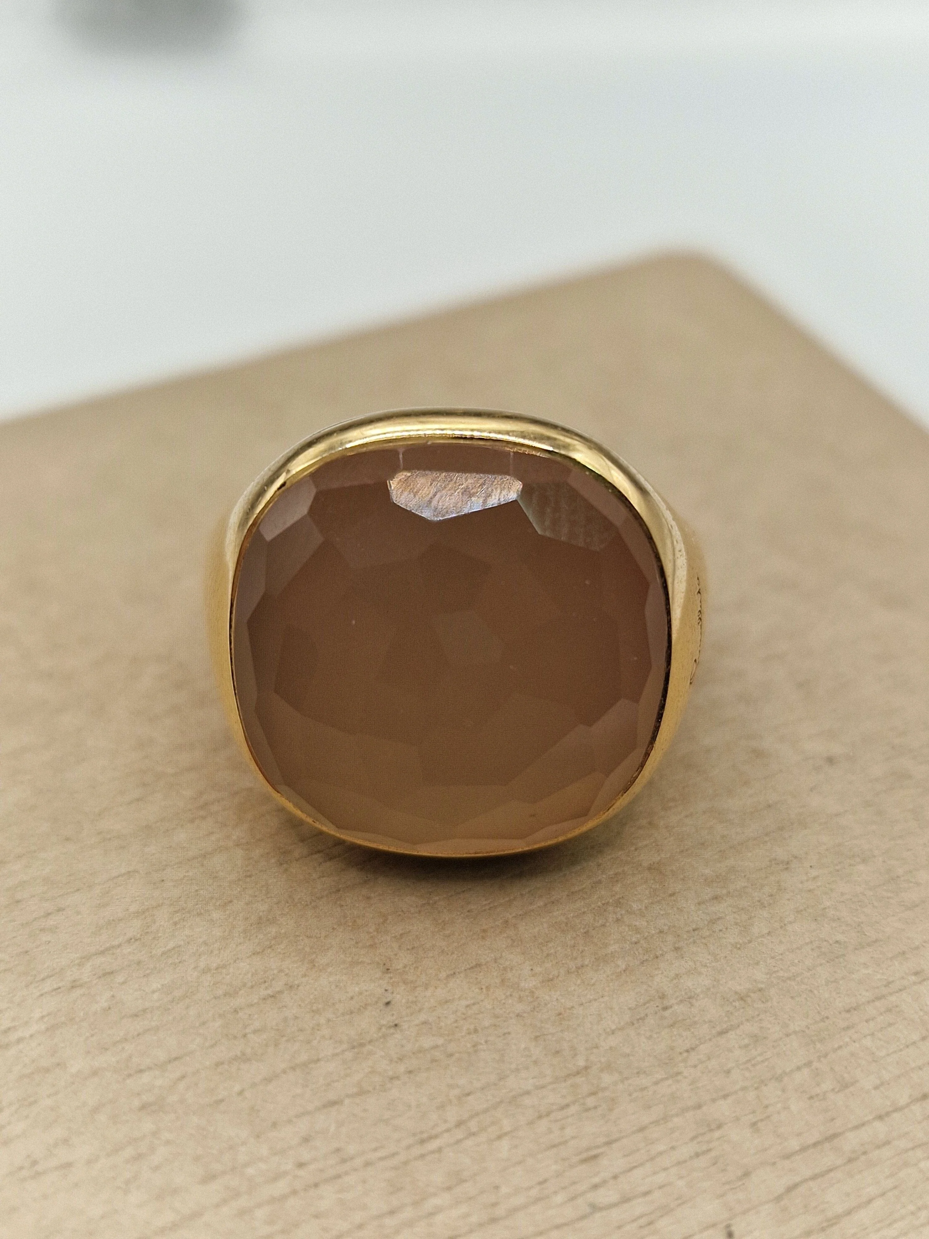 POMELLATO -  Victoria Yellow gold and quartz ring  - Image 3