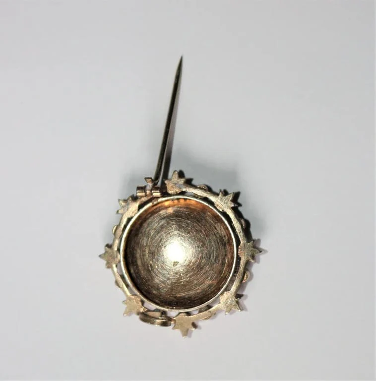 Brooch silver 19th century miniature - Image 11
