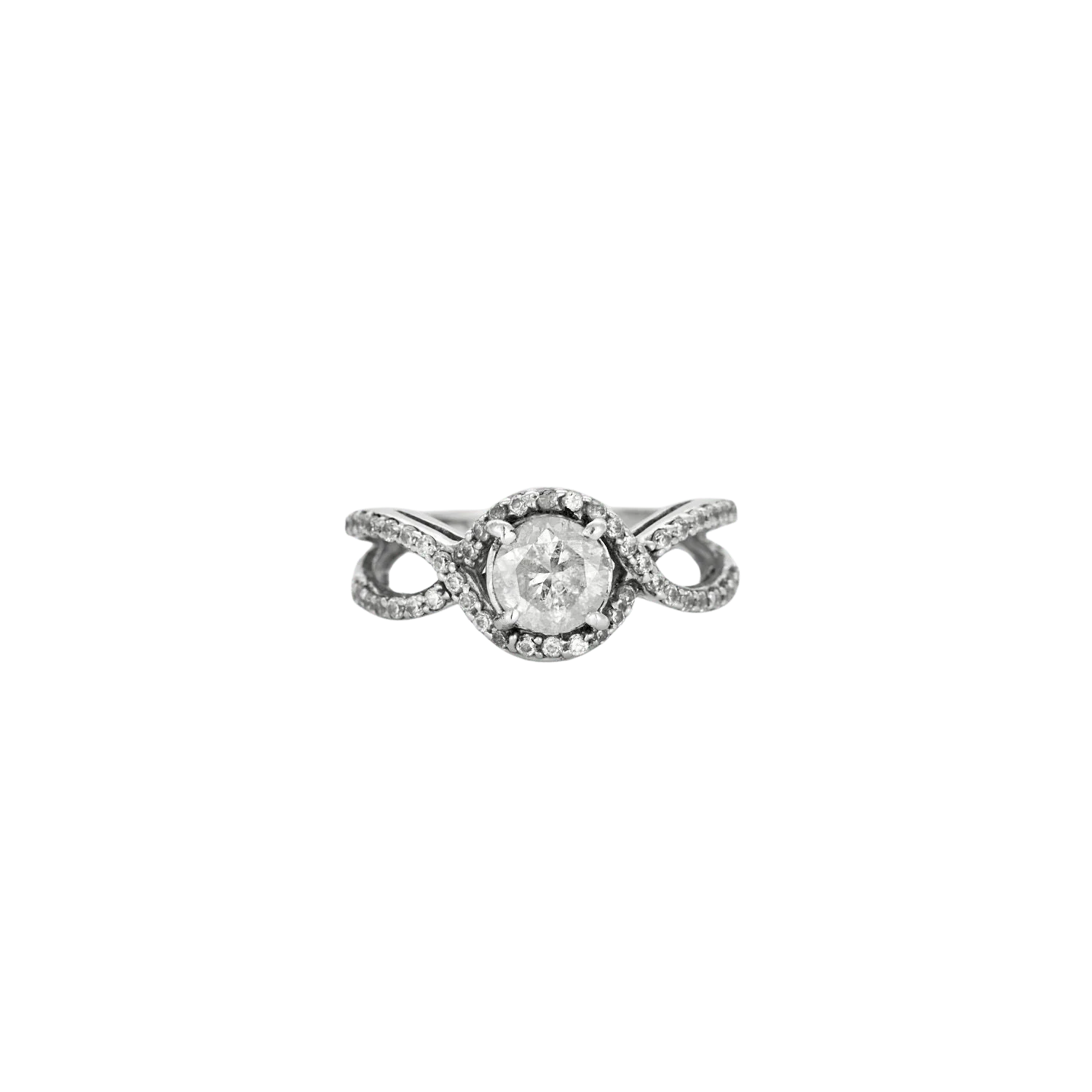 White gold solitaire Infinity
