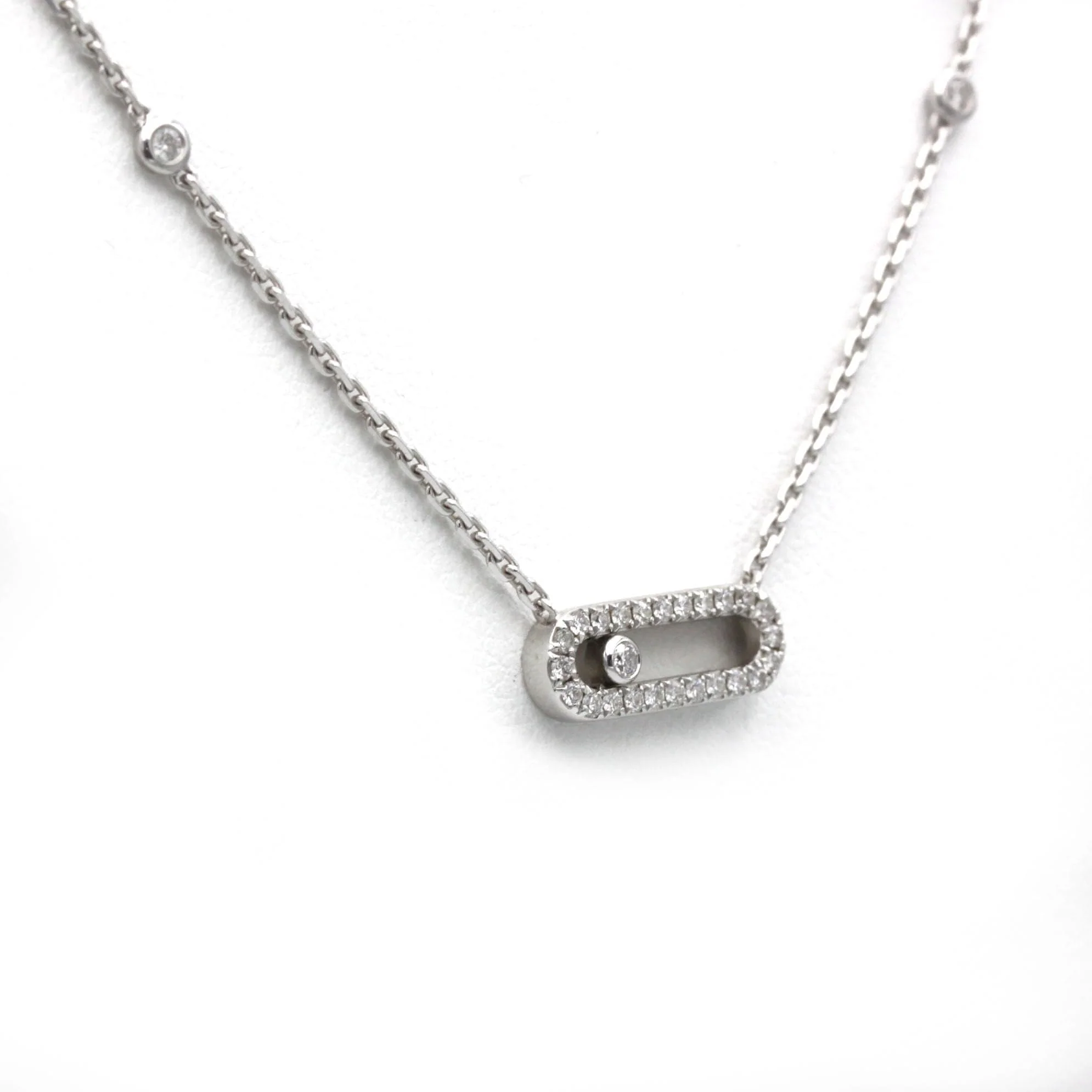 Move Uno white gold necklace - MESSIKA - Image 4
