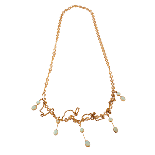 Opal Drapery Necklace