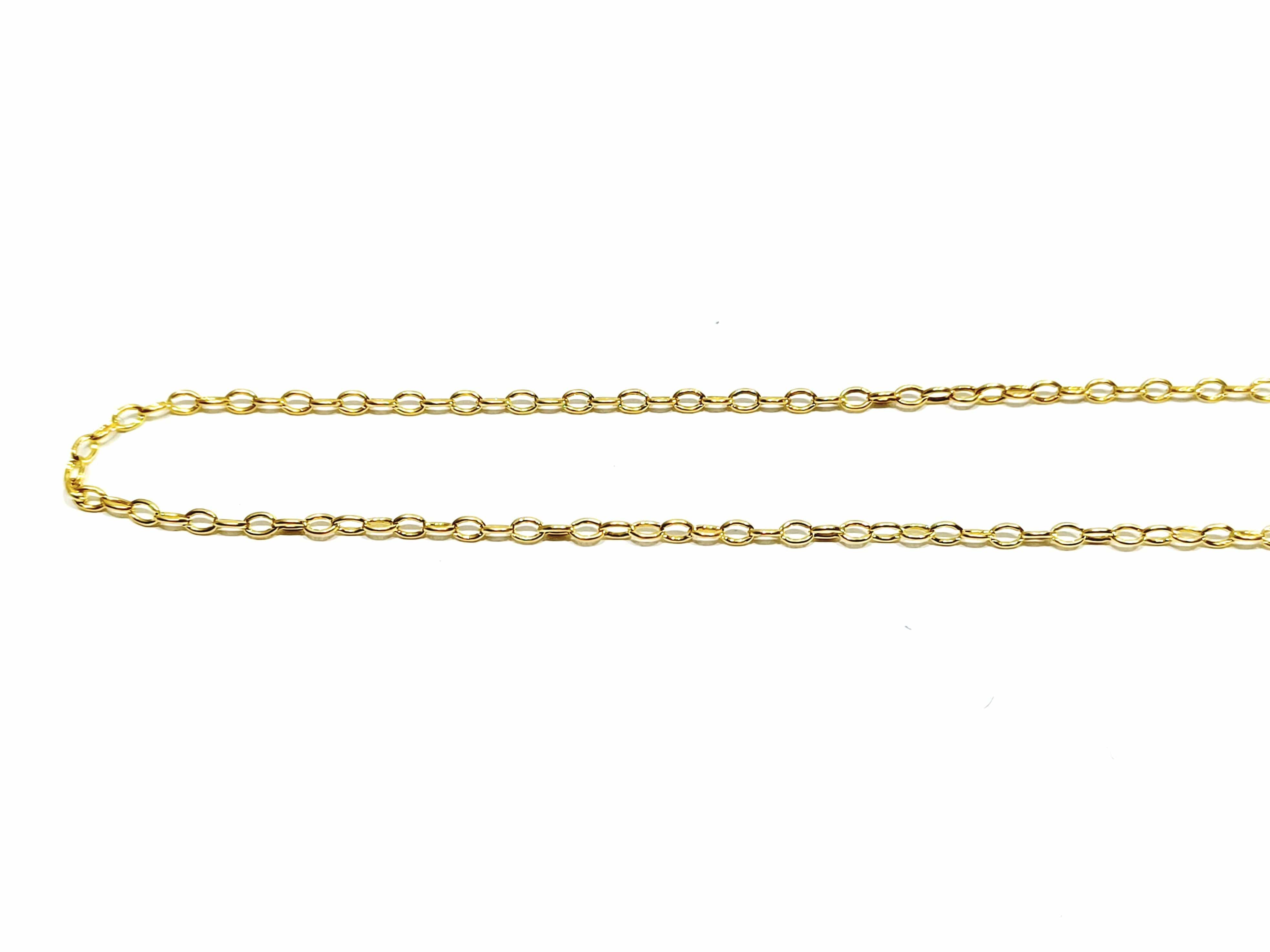 Yellow gold chain with forced mesh - Image 10