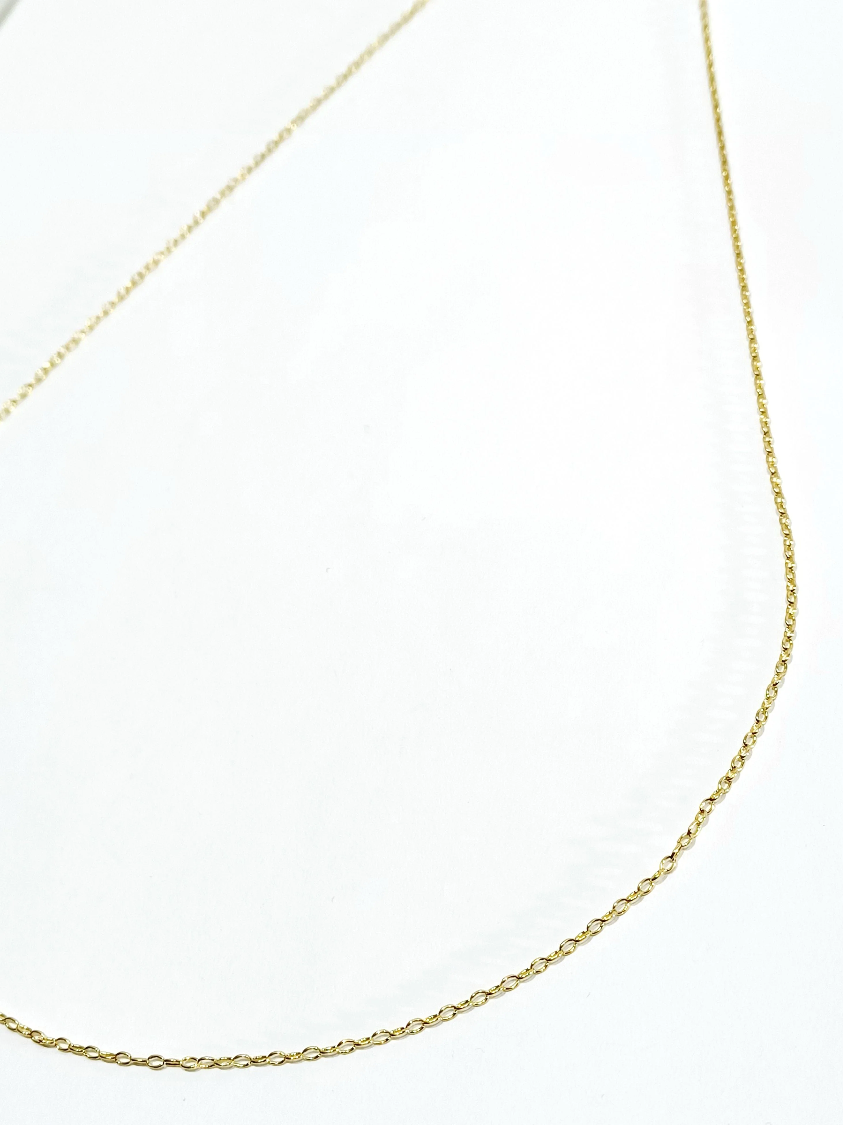 Yellow gold chain with forced mesh - Image 5