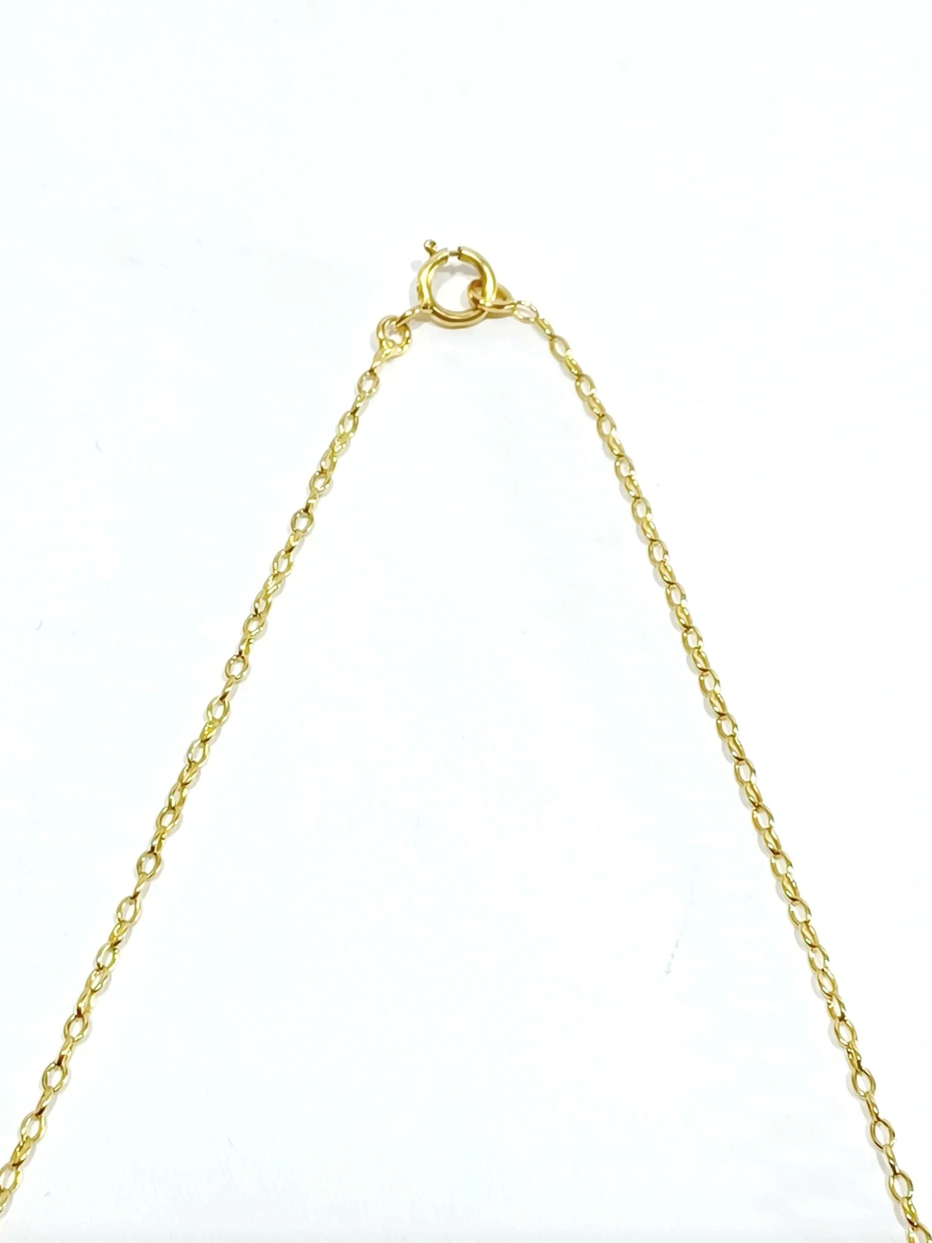 Yellow gold chain with forced mesh - Image 6