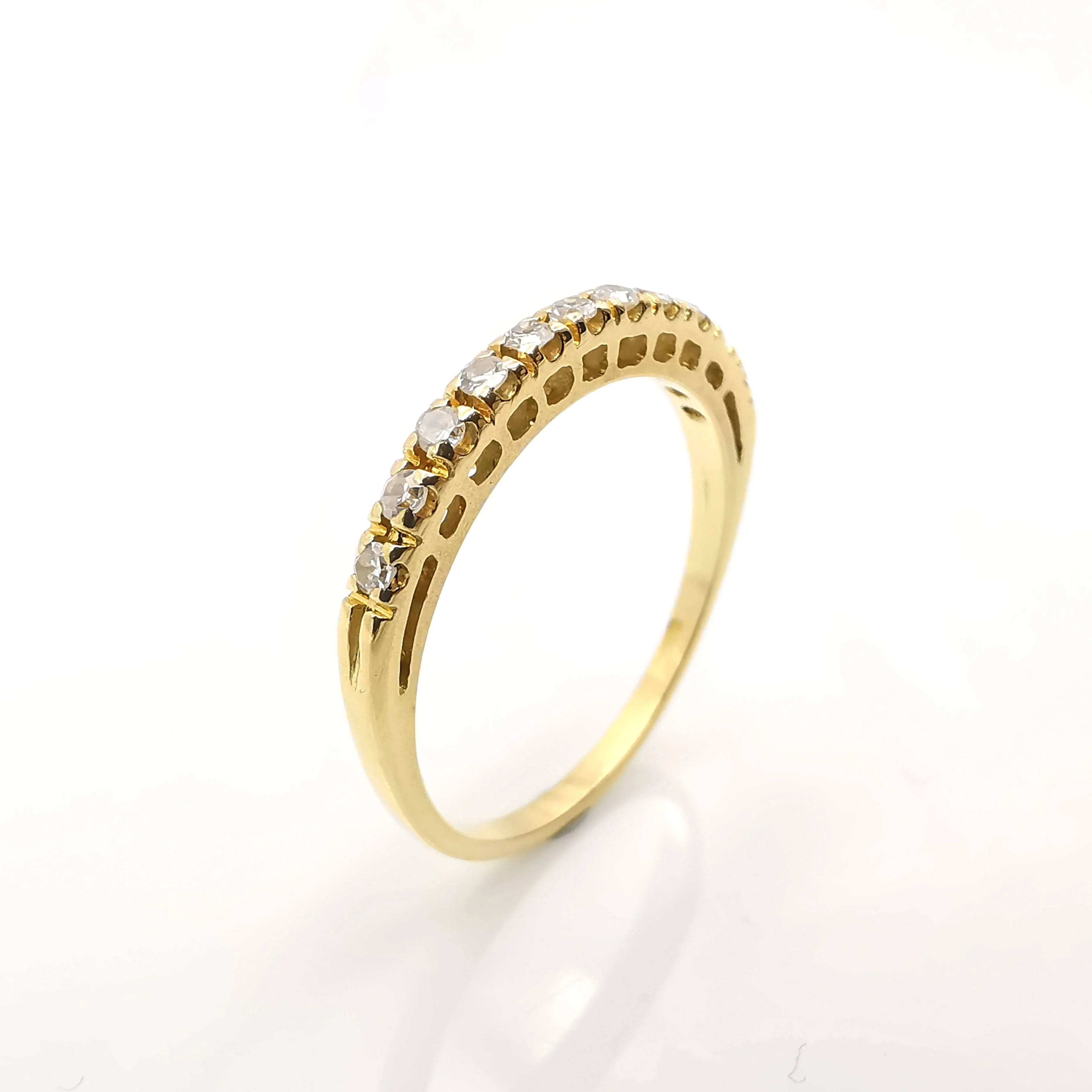 Yellow gold and diamond ring - Image 7