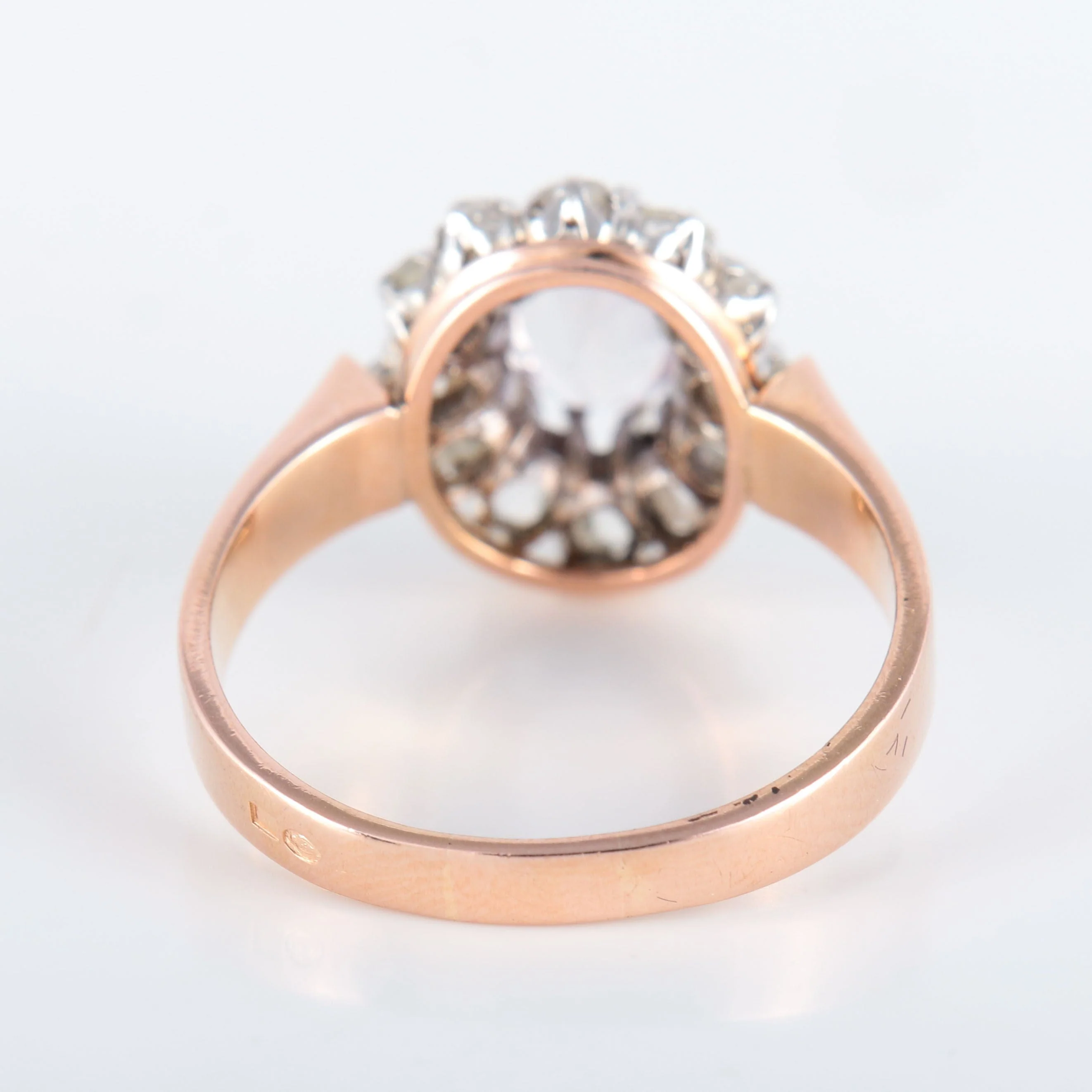 Antique Amethyst Diamond Ring - Image 7