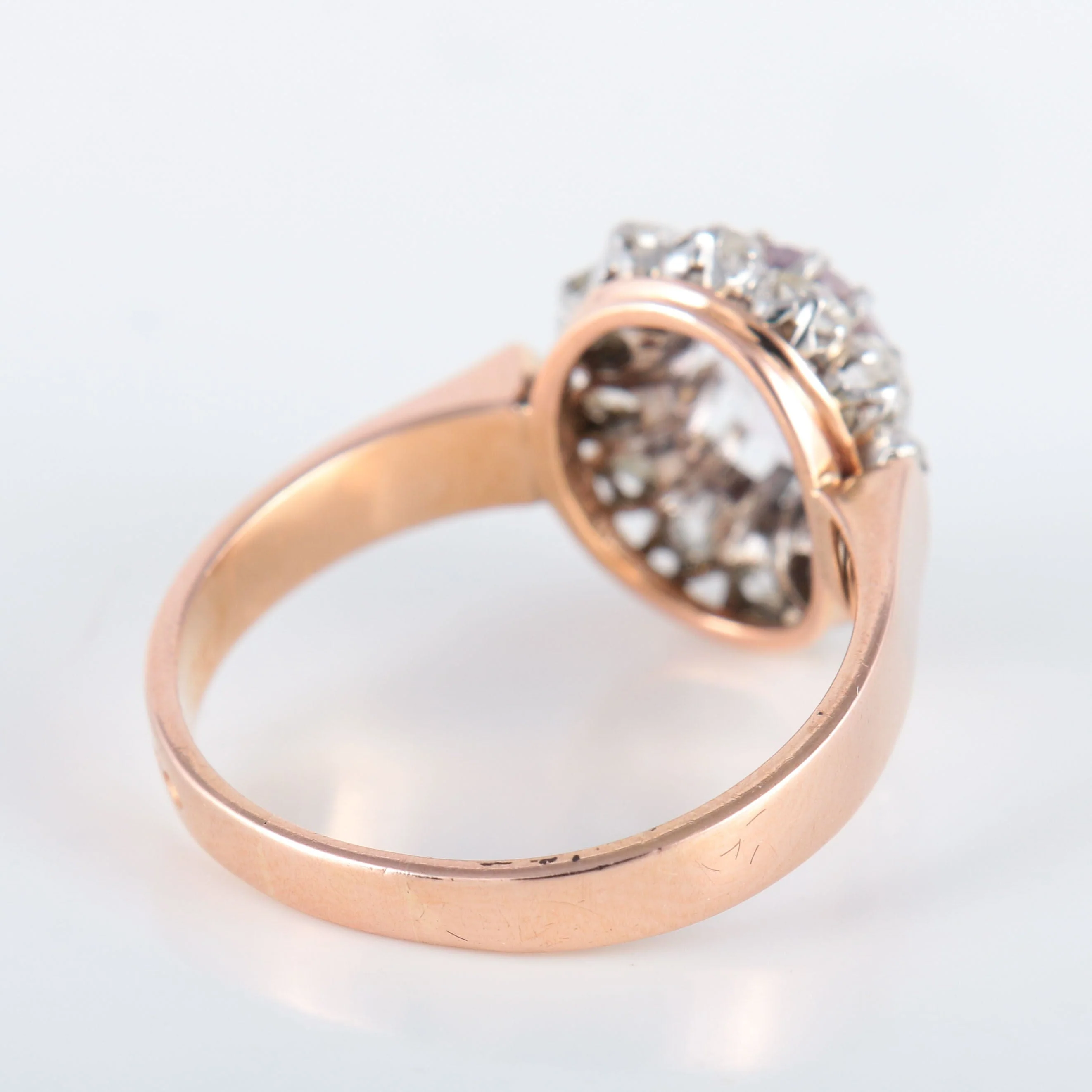 Antique Amethyst Diamond Ring - Image 8