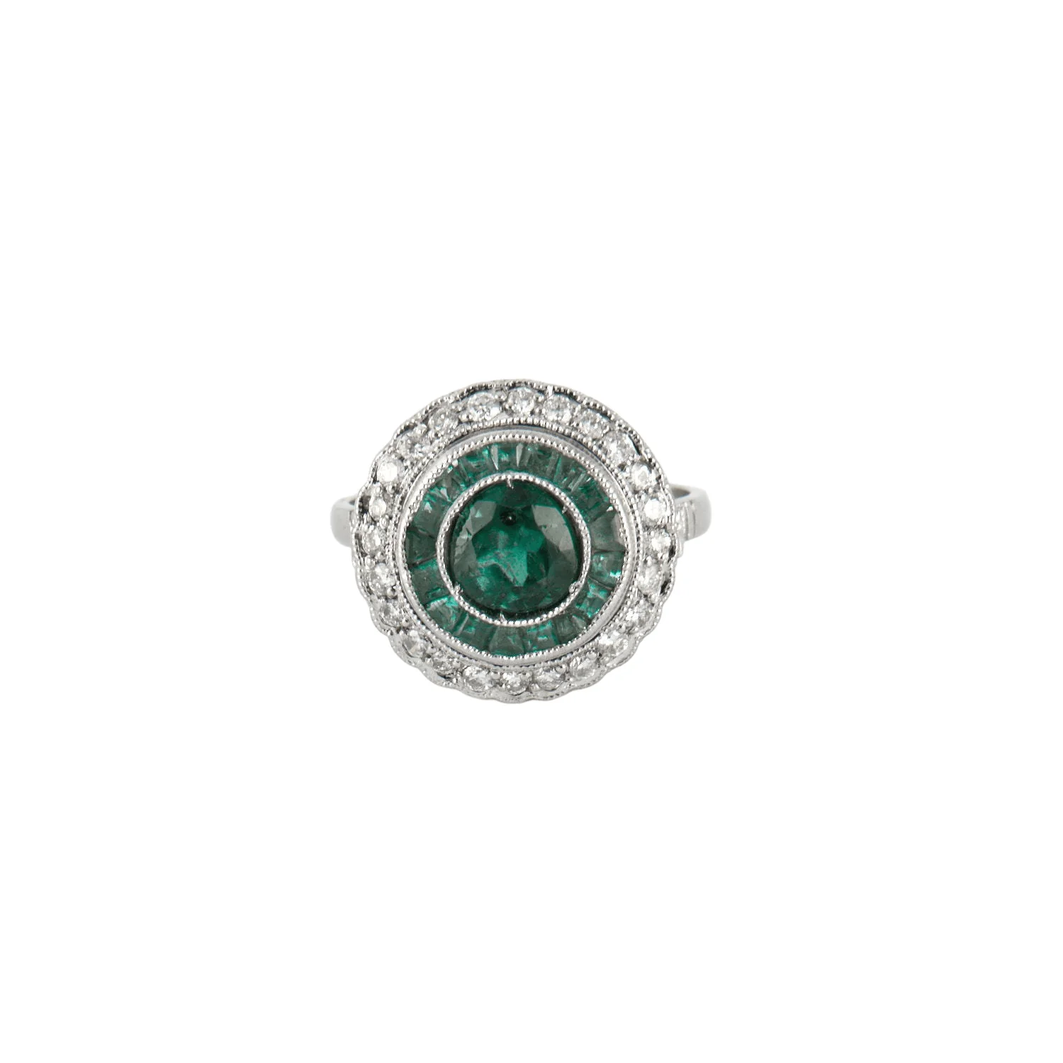 ART DECO EMERALD RING