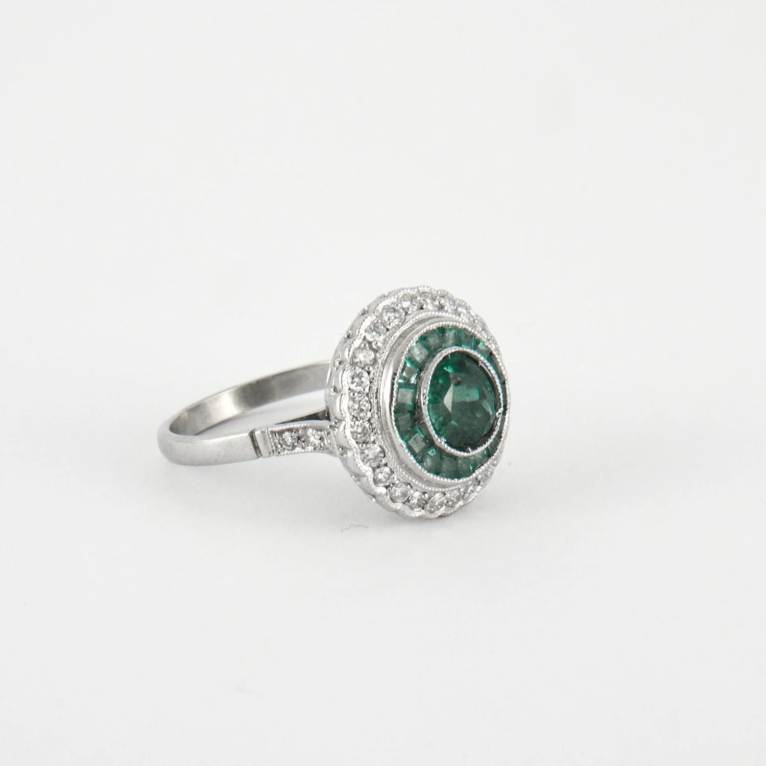 ART DECO EMERALD RING - Image 6