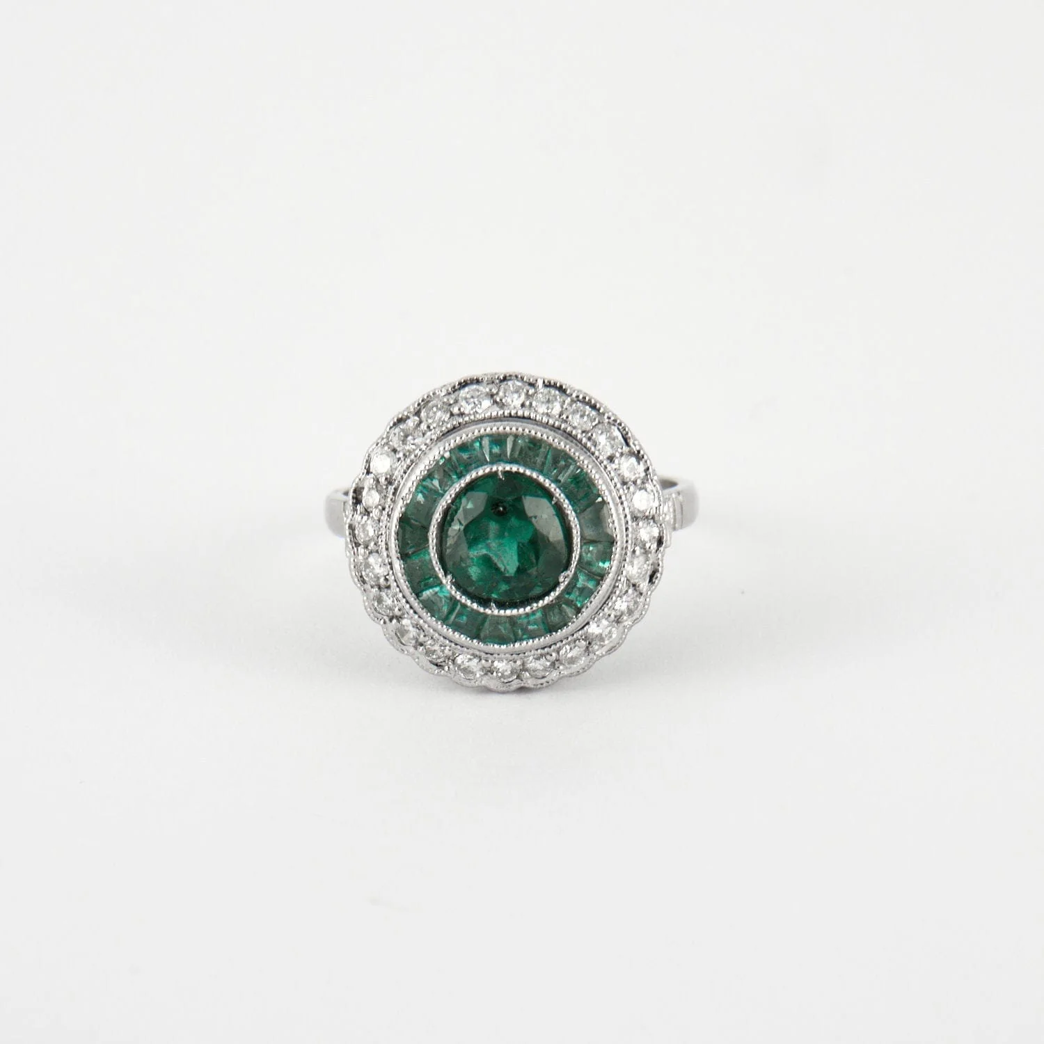 ART DECO EMERALD RING - Image 7
