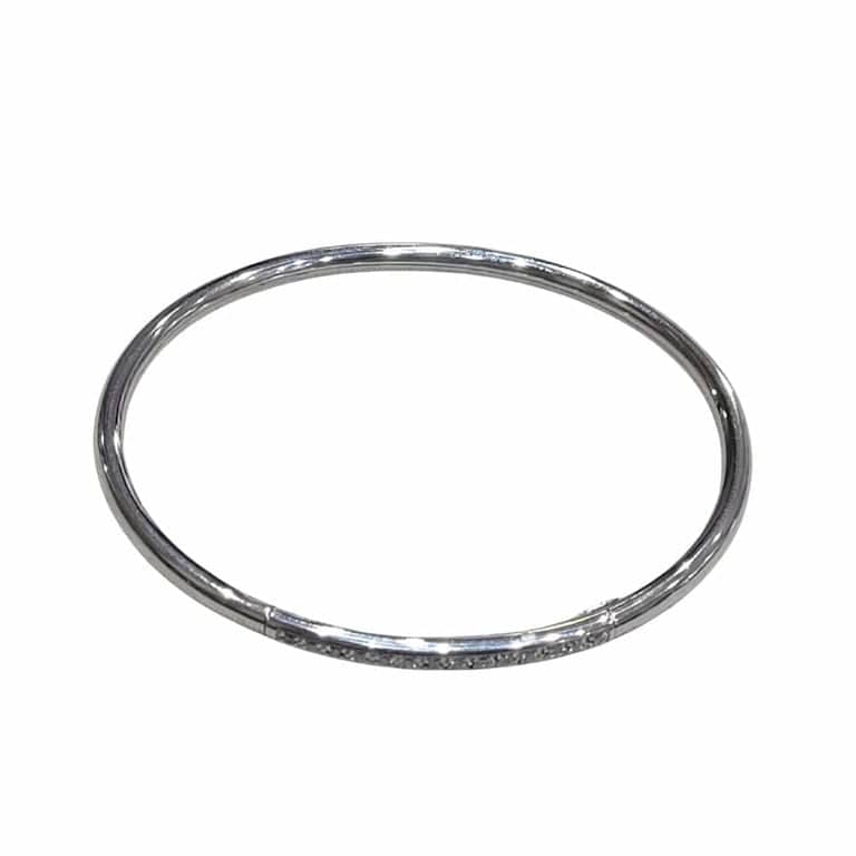 18k white gold diamond bracelet - Image 3