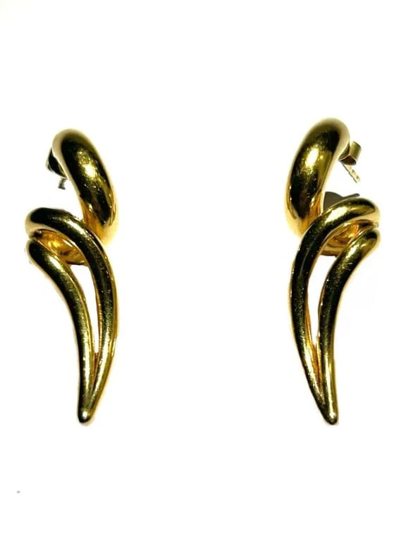 18K Yellow Gold Earring