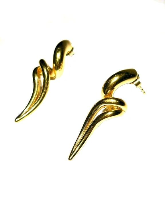18K Yellow Gold Earring - Image 2