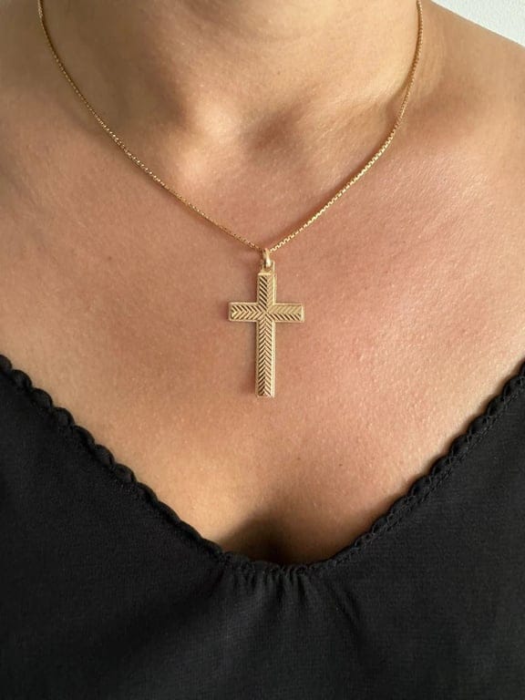 Rose gold cross - Image 2