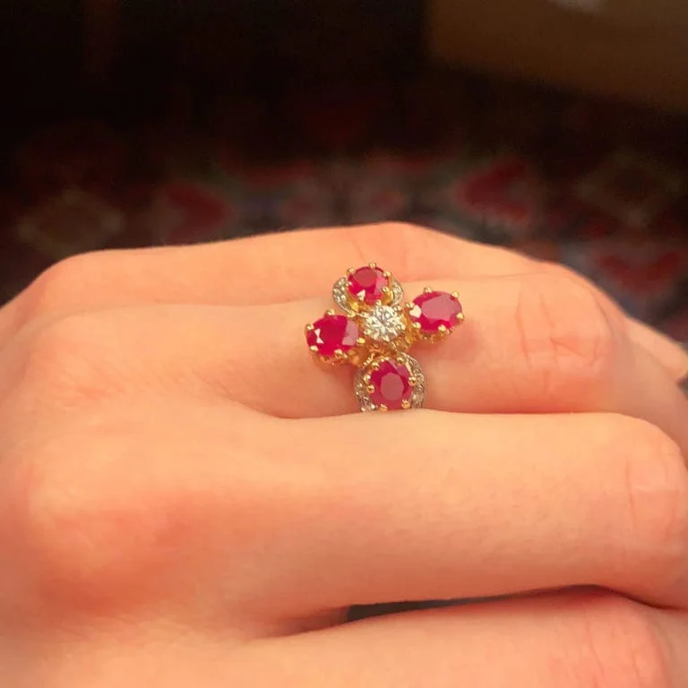 Ruby Diamond Ring - Image 3