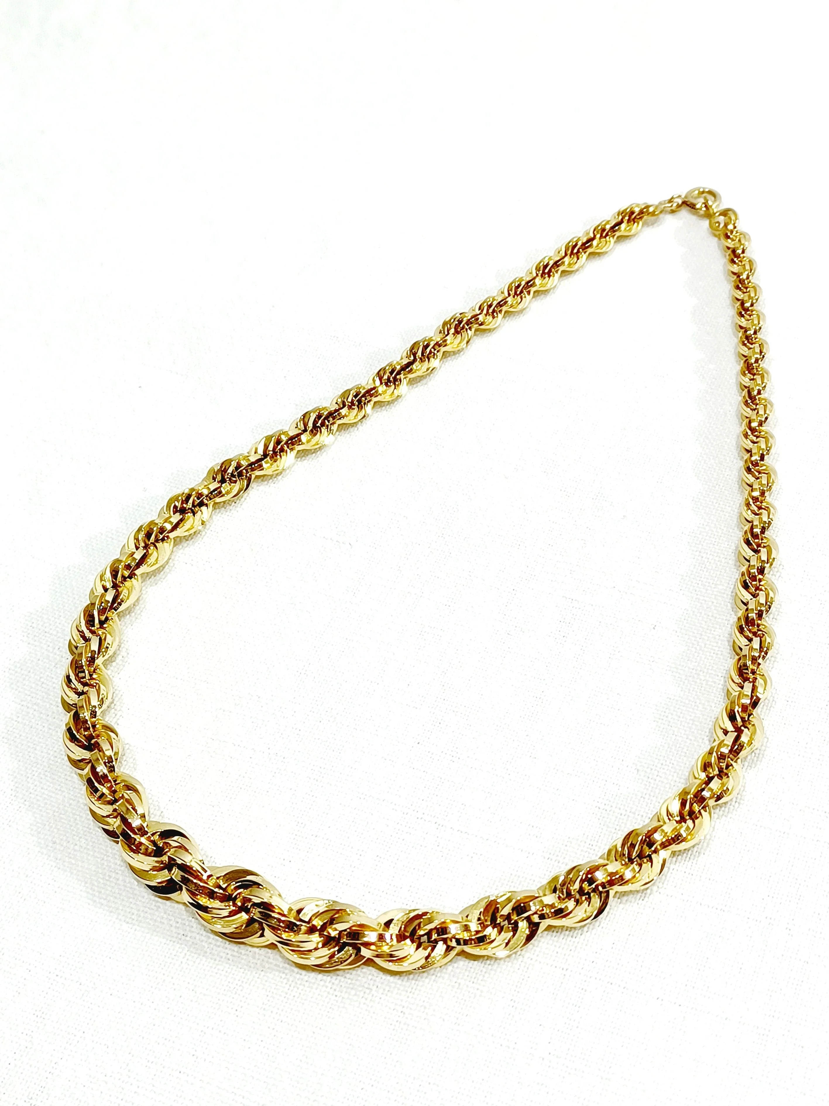Rose Gold Mesh Rope Necklace - Image 3
