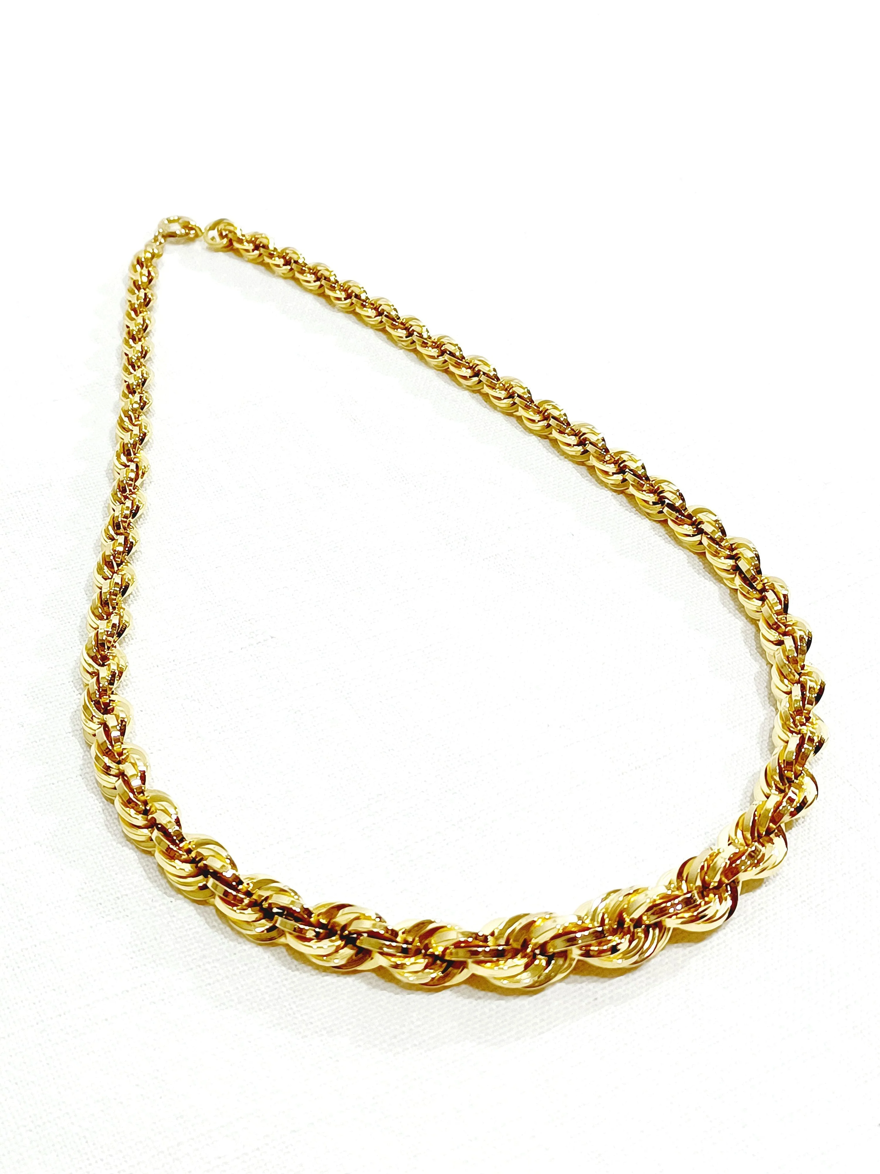 Rose Gold Mesh Rope Necklace - Image 4