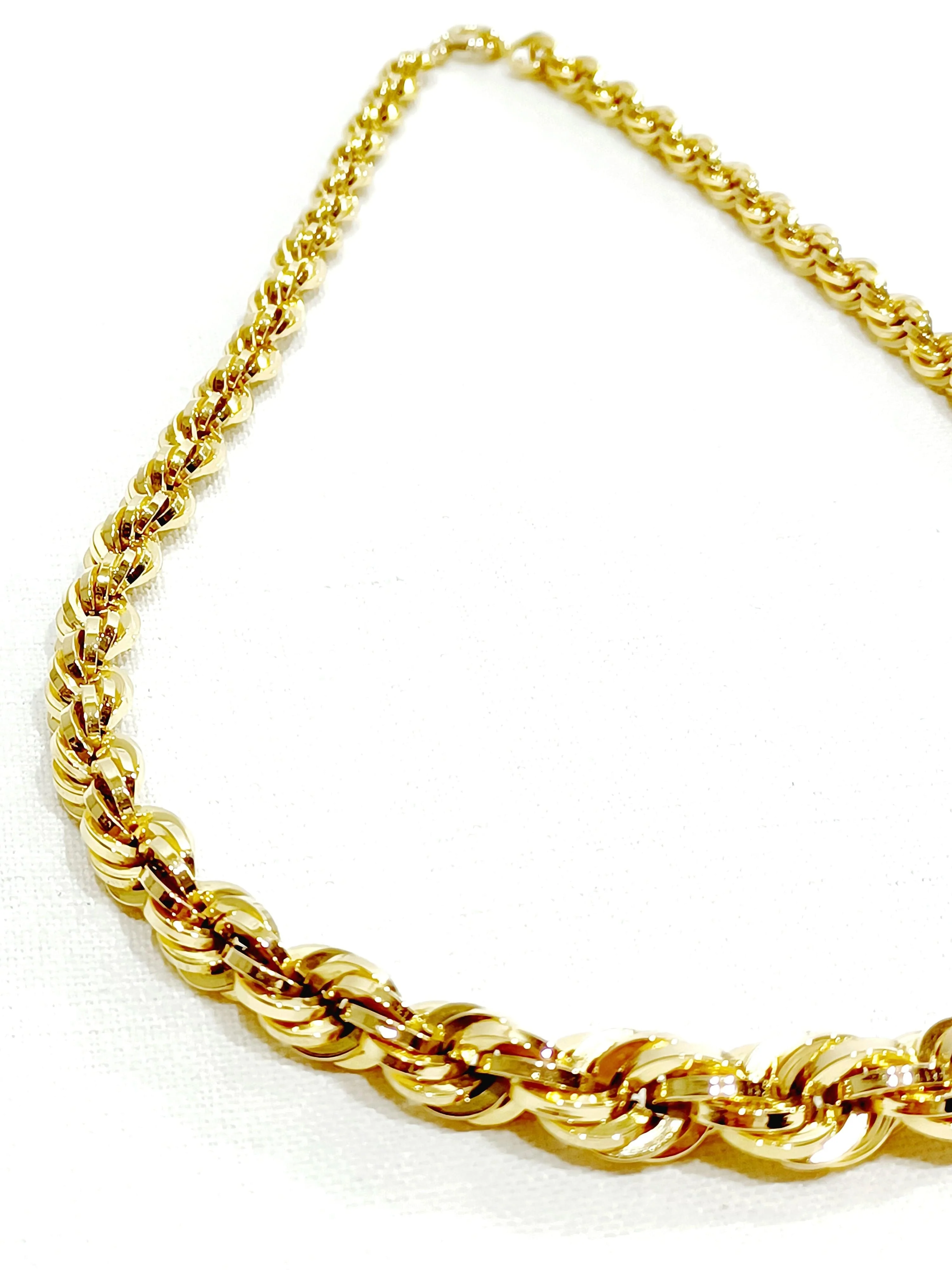 Rose Gold Mesh Rope Necklace - Image 6