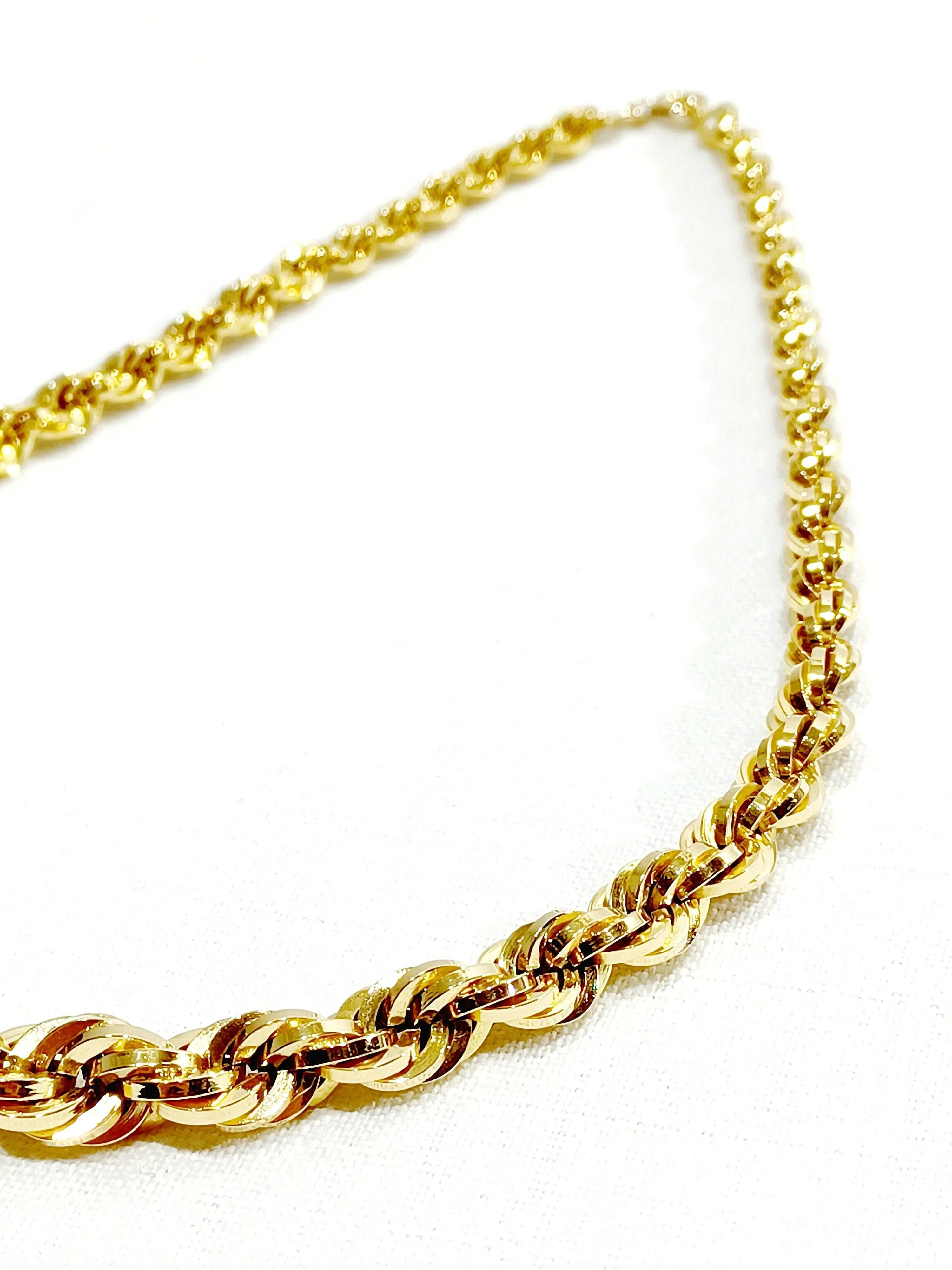 Rose Gold Mesh Rope Necklace - Image 7