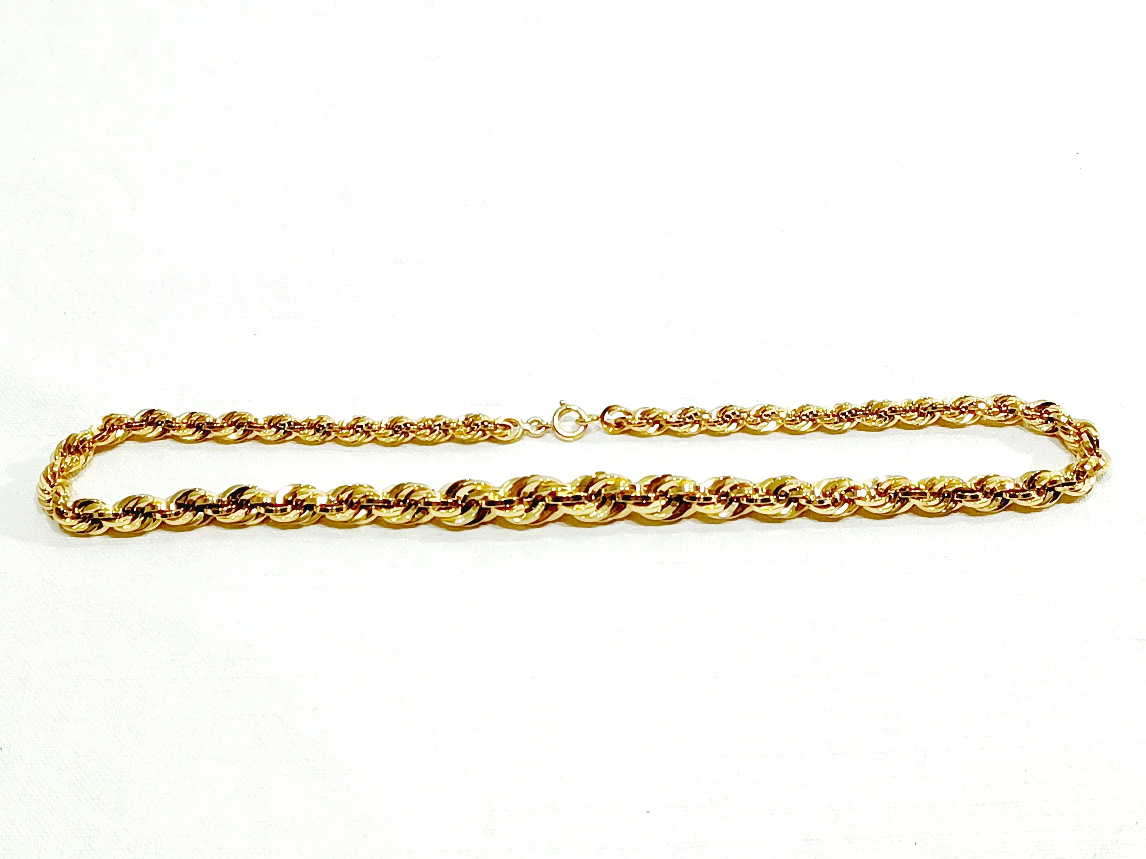 Rose Gold Mesh Rope Necklace - Image 8