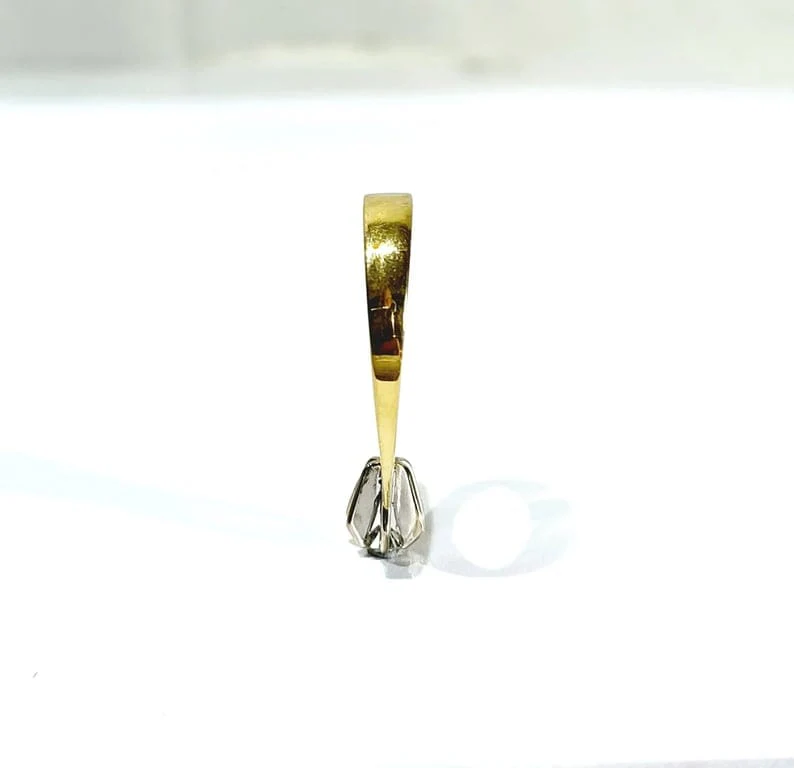 Solitaire In Yellow Gold And Diamond - Image 13