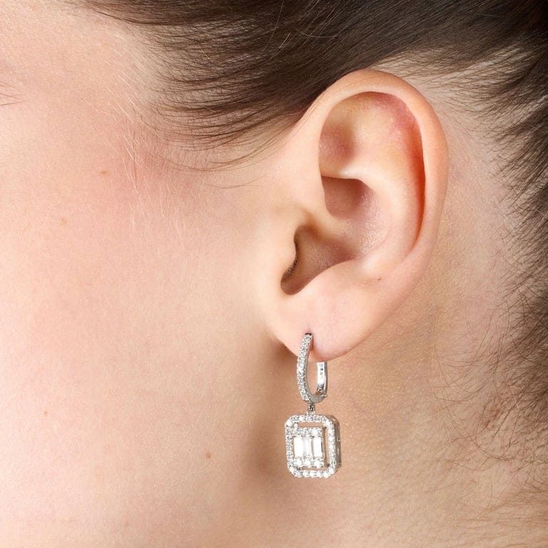 Diamond earrings - Image 2
