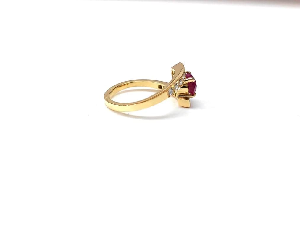 Ruby and diamond ring - Image 5