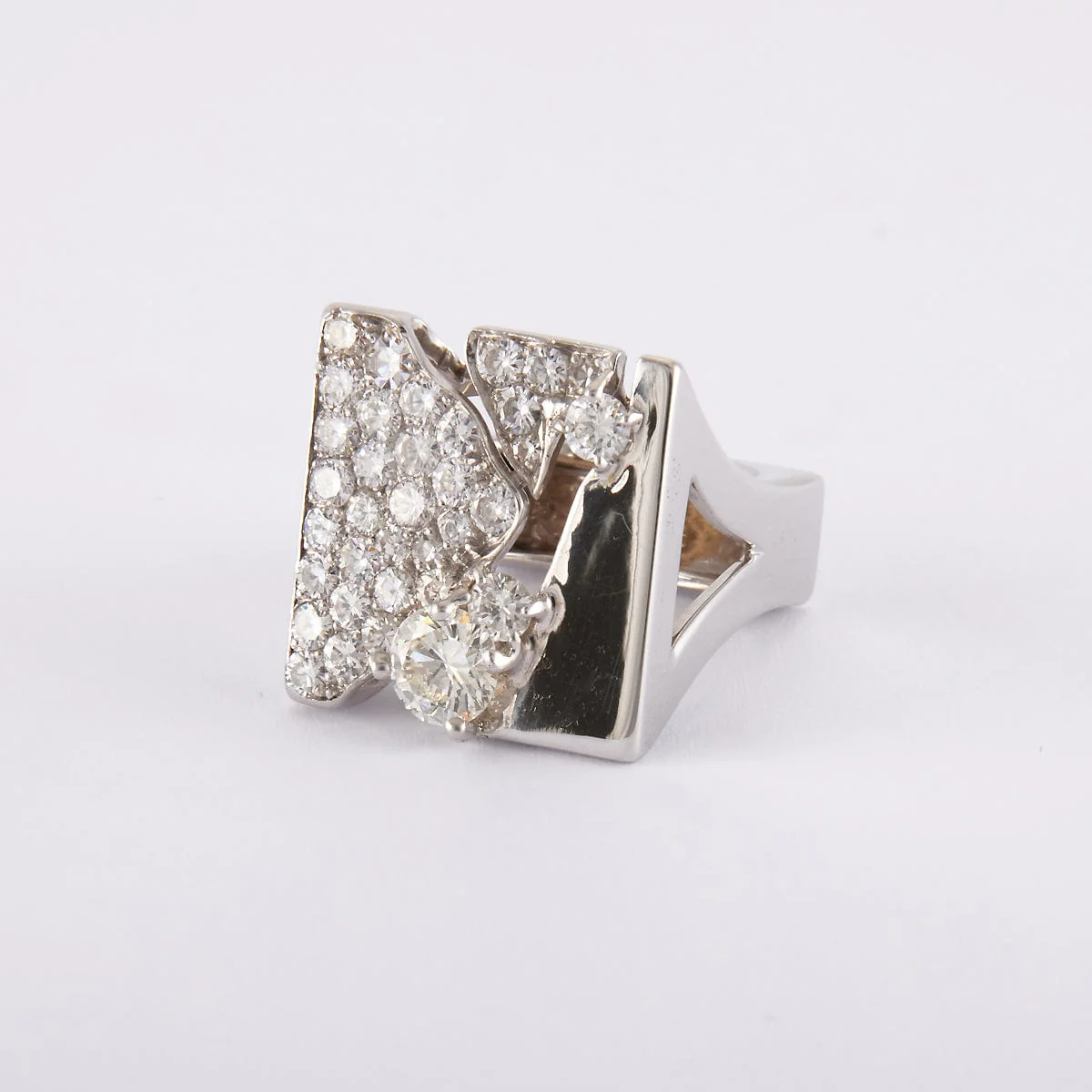 Diamond Signet Ring - Image 3