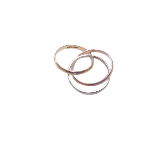 Wedding band 3 golds 